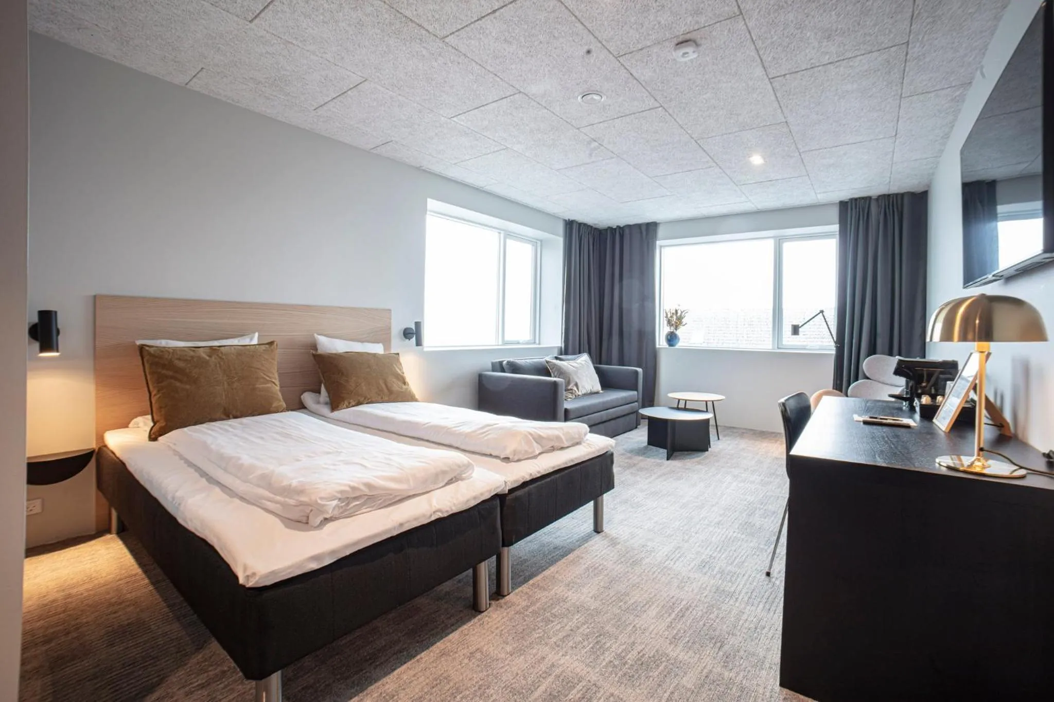 Bedroom, Bed in Hotel Djurhuus