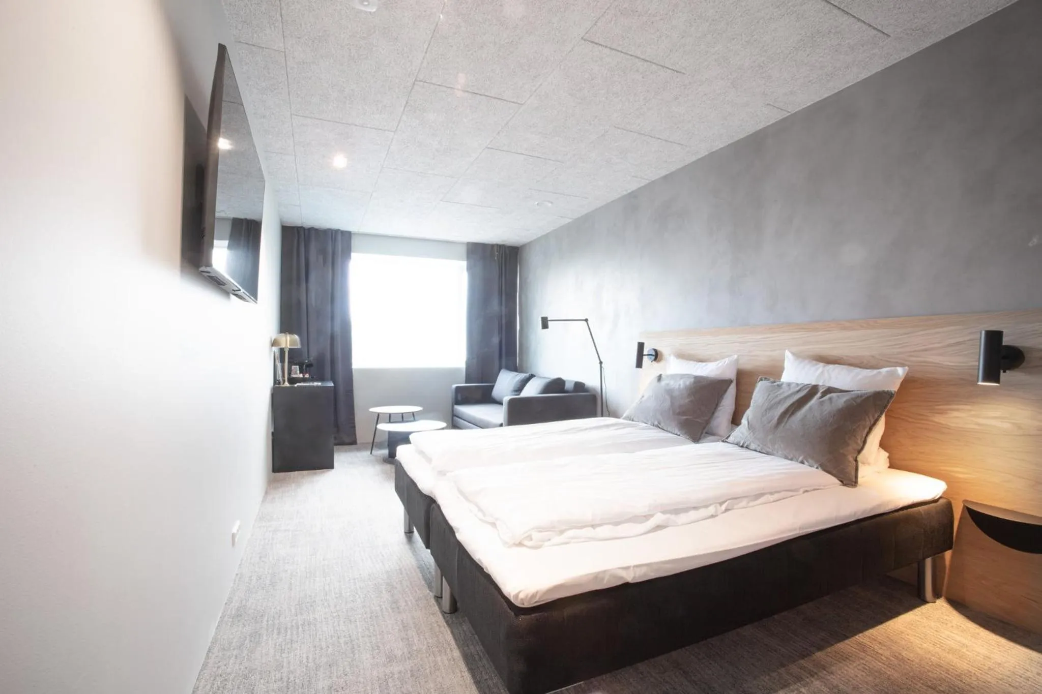 Bedroom, Bed in Hotel Djurhuus