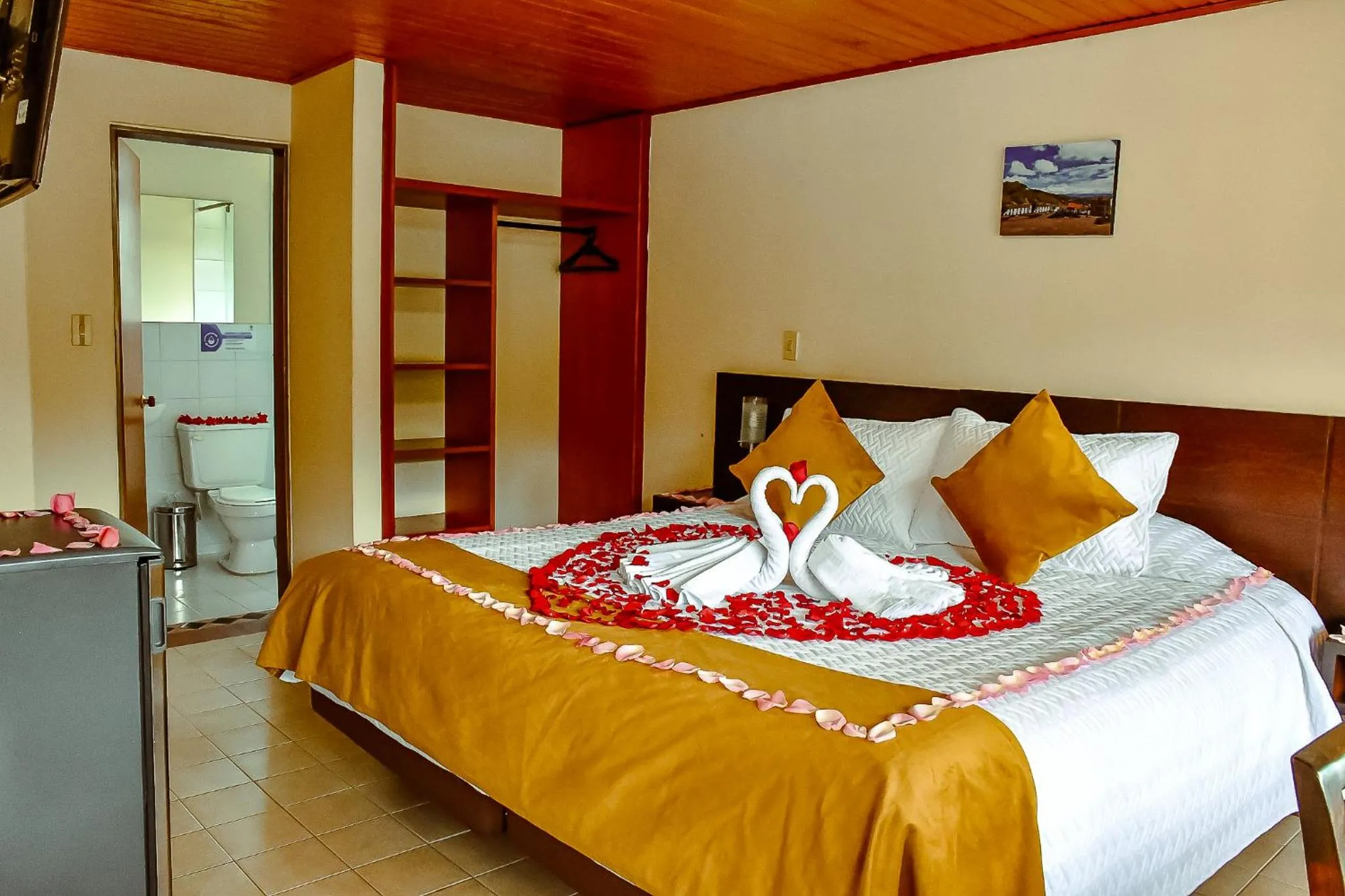Bed in Hotel Villa Vianney