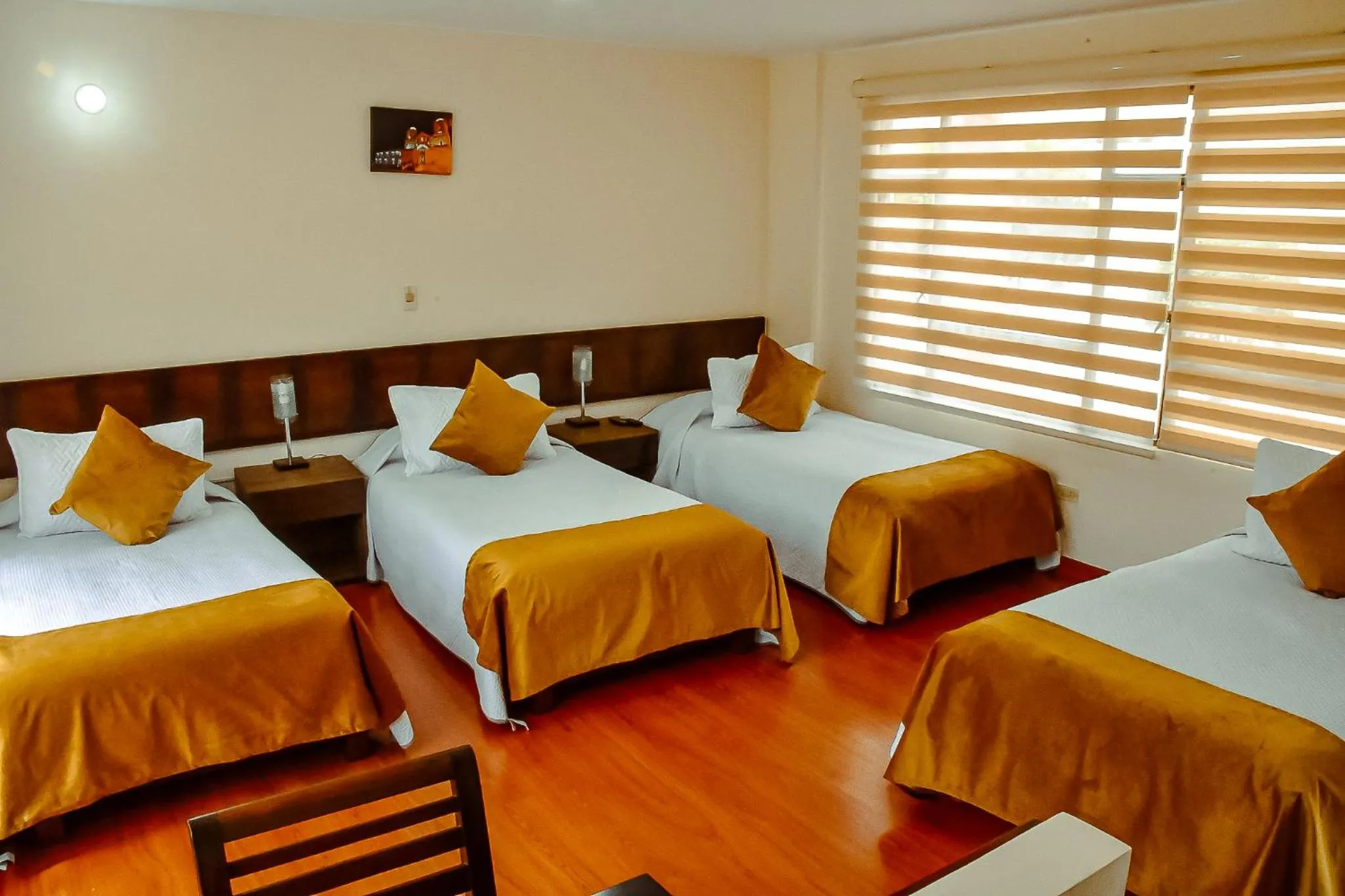 Bed in Hotel Villa Vianney