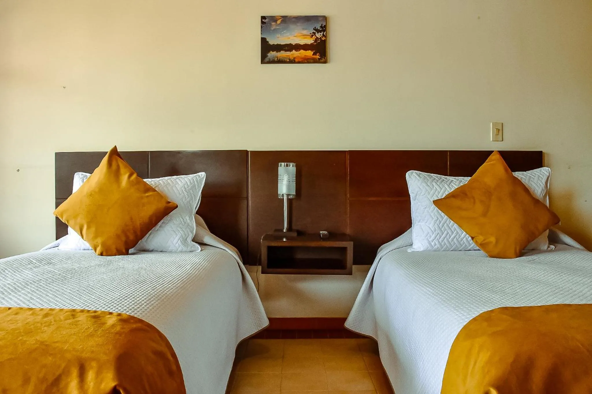 Bed in Hotel Villa Vianney