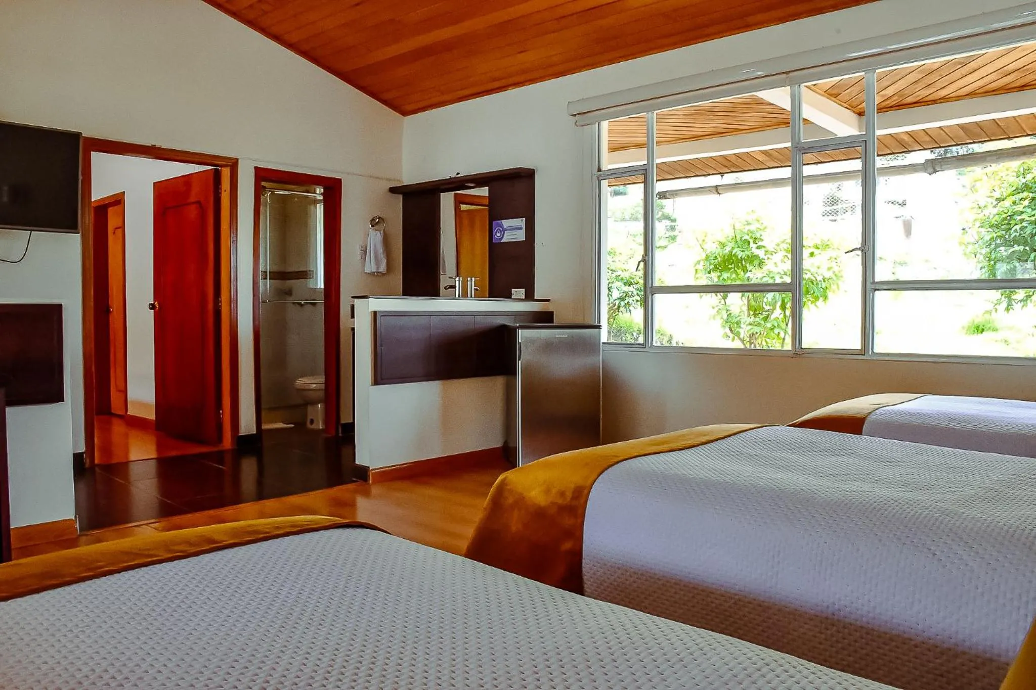 Bed in Hotel Villa Vianney
