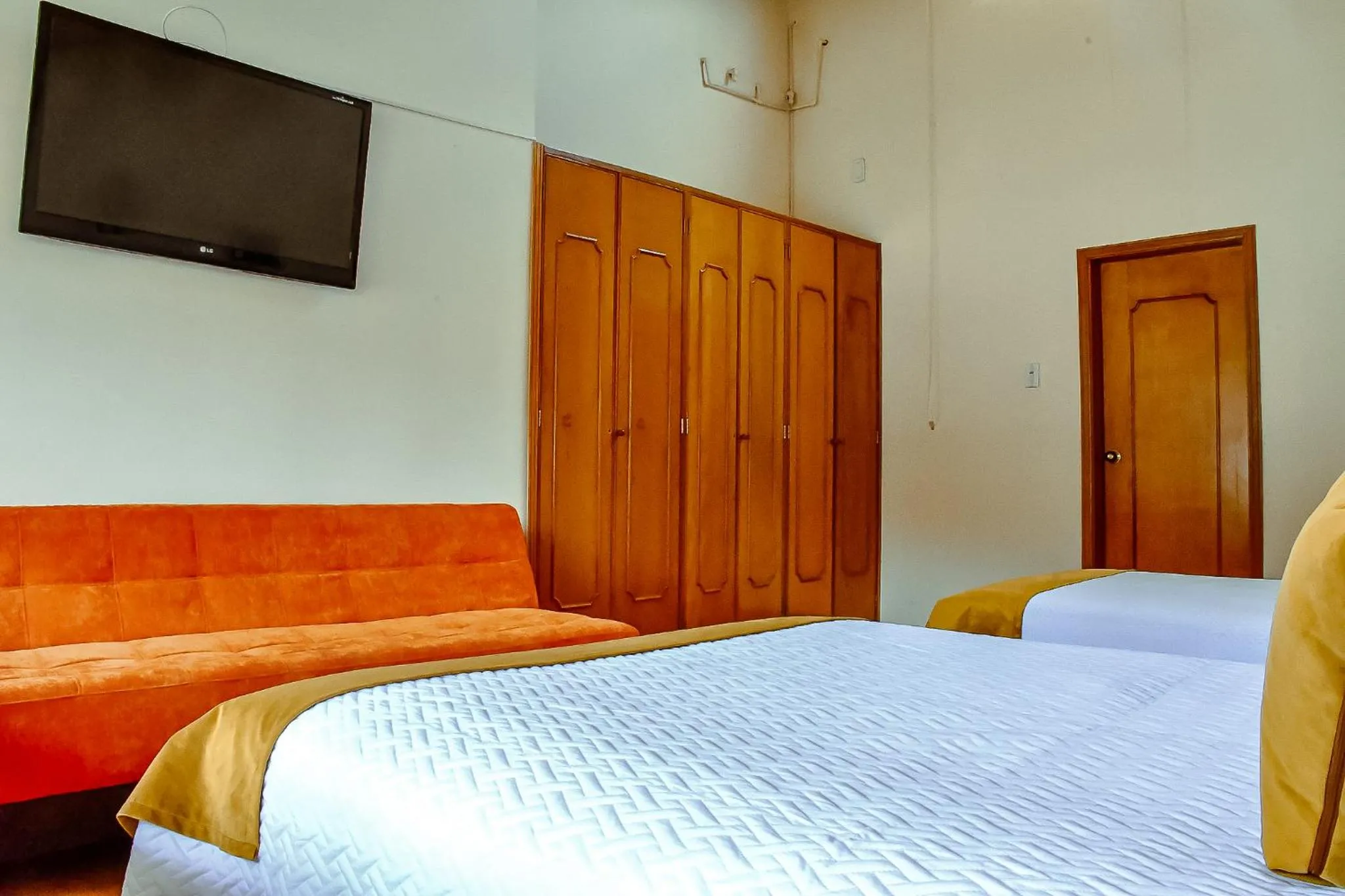 Bed in Hotel Villa Vianney