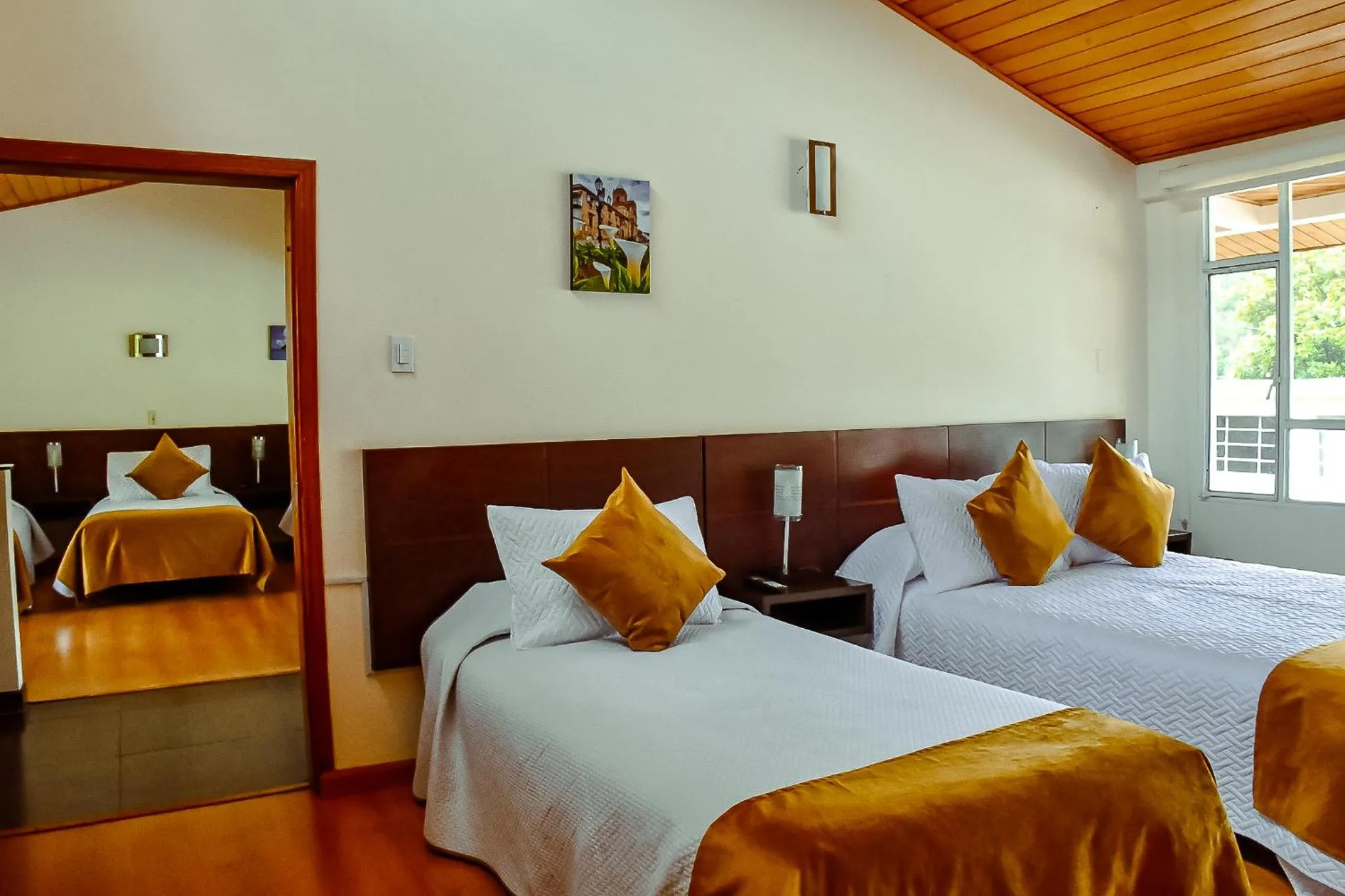 Bed in Hotel Villa Vianney