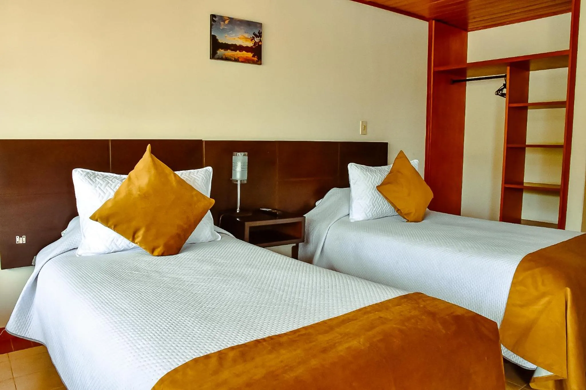 Bed in Hotel Villa Vianney