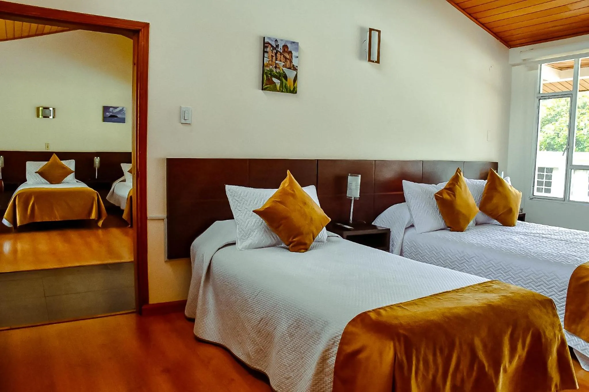 Bed in Hotel Villa Vianney