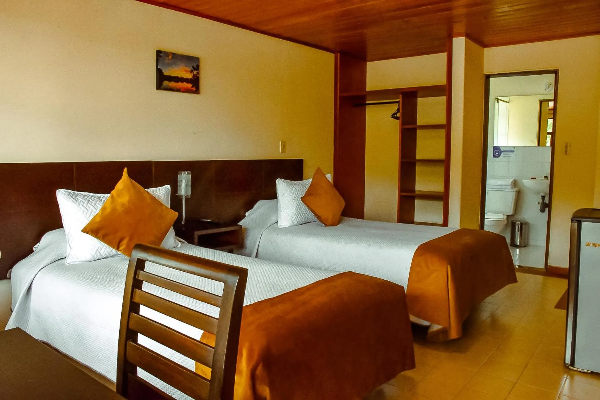 Bed in Hotel Villa Vianney
