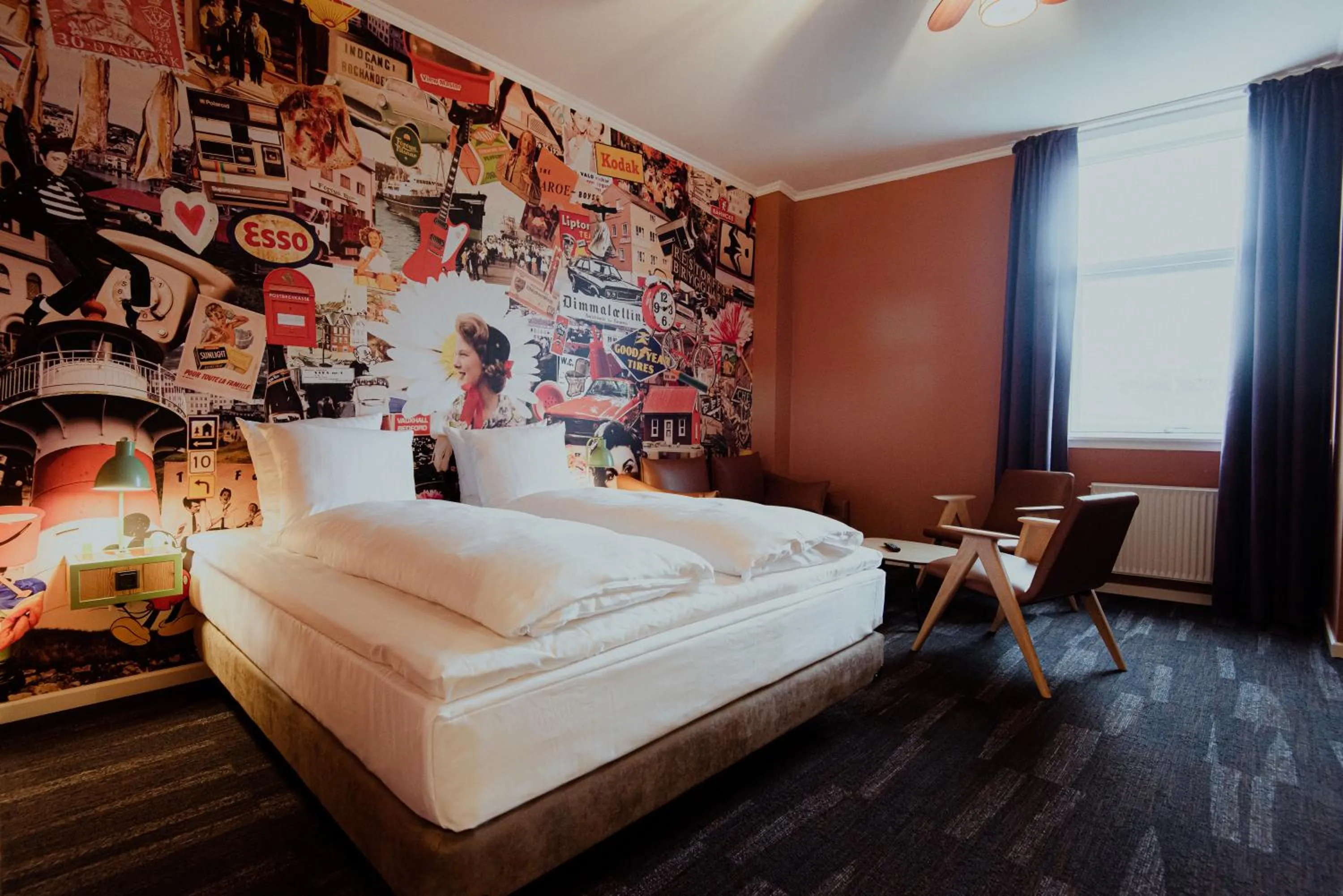 Bedroom, Bed in Hotel Hafnia