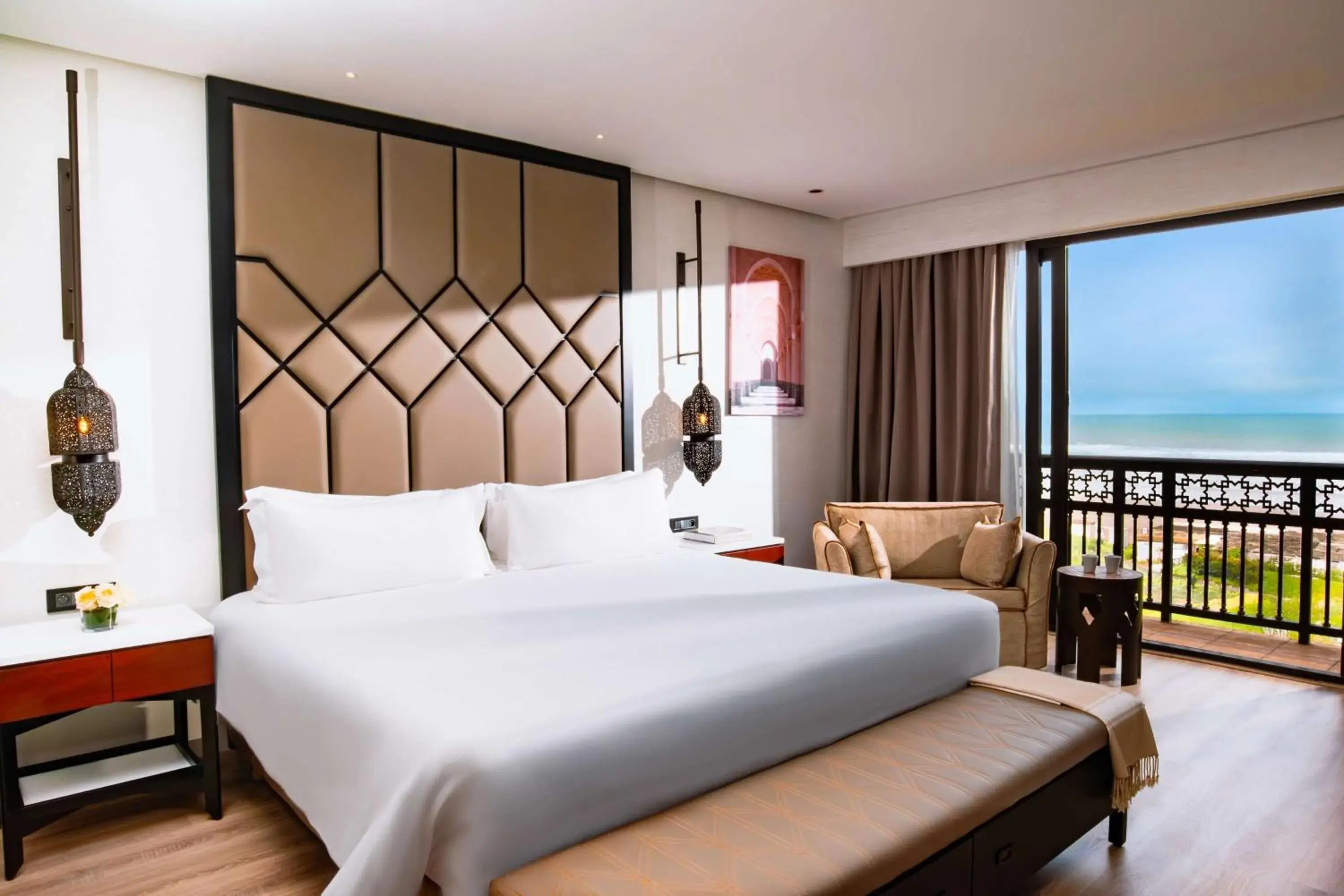 Bedroom, Bed in Mazagan Beach & Golf Resort Bedroom, Bed in Mazagan Beach & Golf Resort