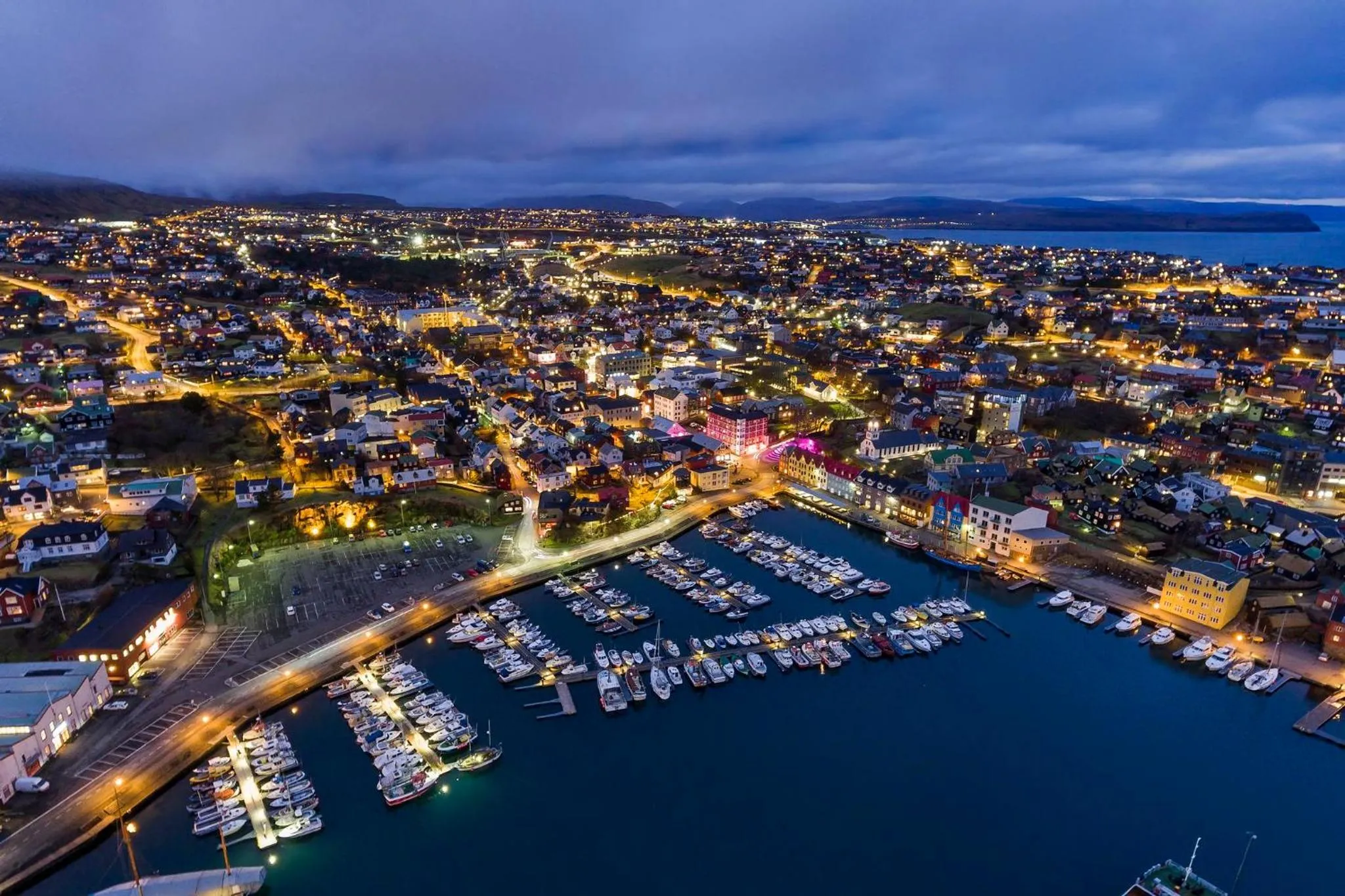 Bird's eye view in Hotel Tórshavn