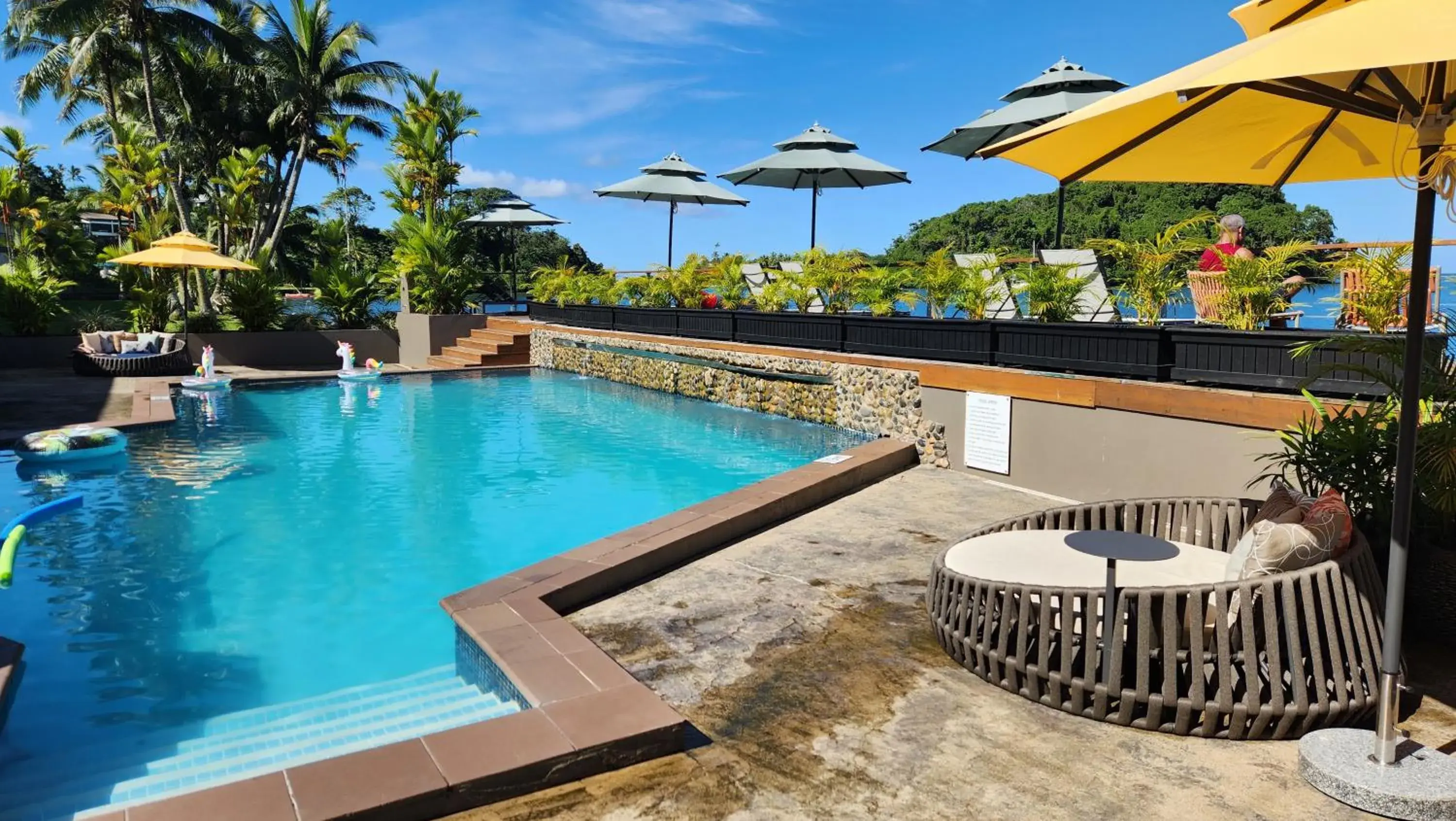 Pool view in Novotel Suva Lami Bay Pool view in Novotel Suva Lami Bay