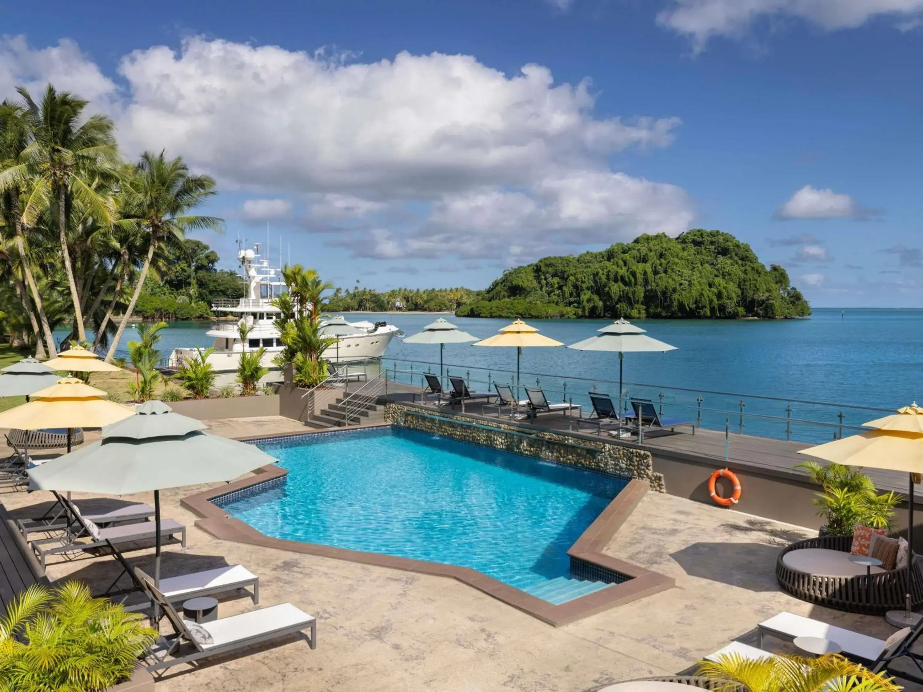 Pool view in Novotel Suva Lami Bay Pool view in Novotel Suva Lami Bay