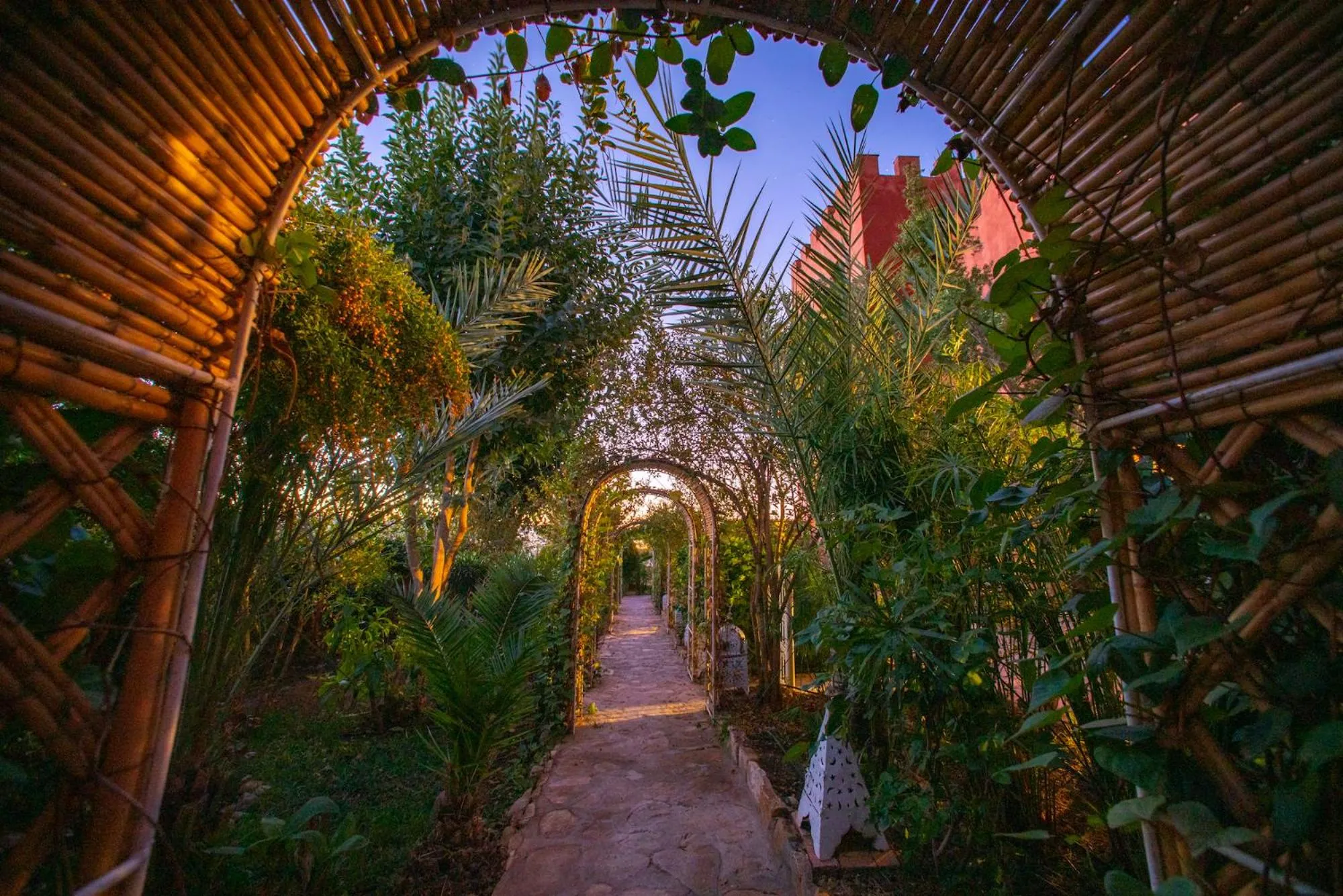Garden in Ecolodge Atlas Kasbah