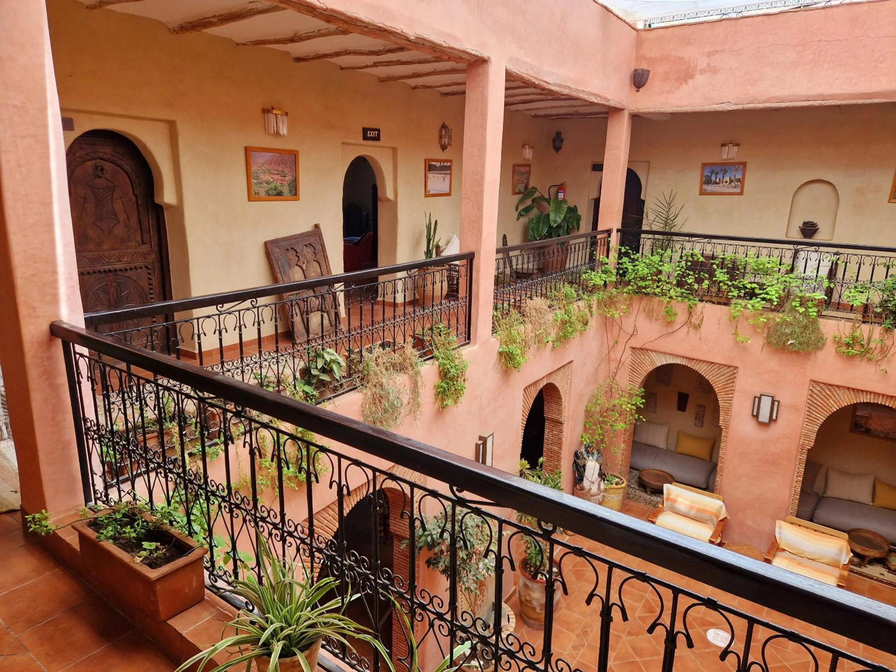 Patio in Ecolodge Atlas Kasbah