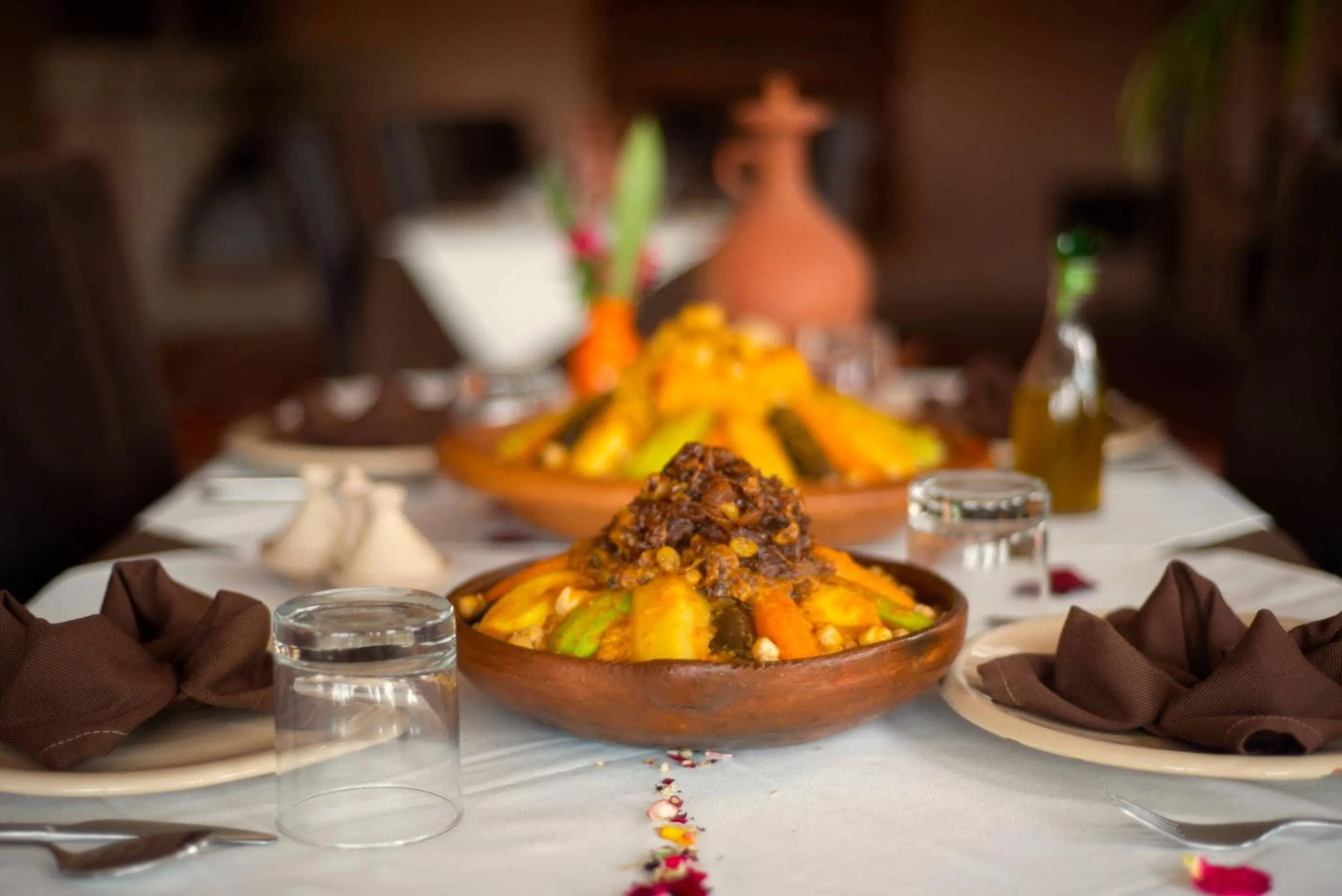 Food and drinks in Ecolodge Atlas Kasbah