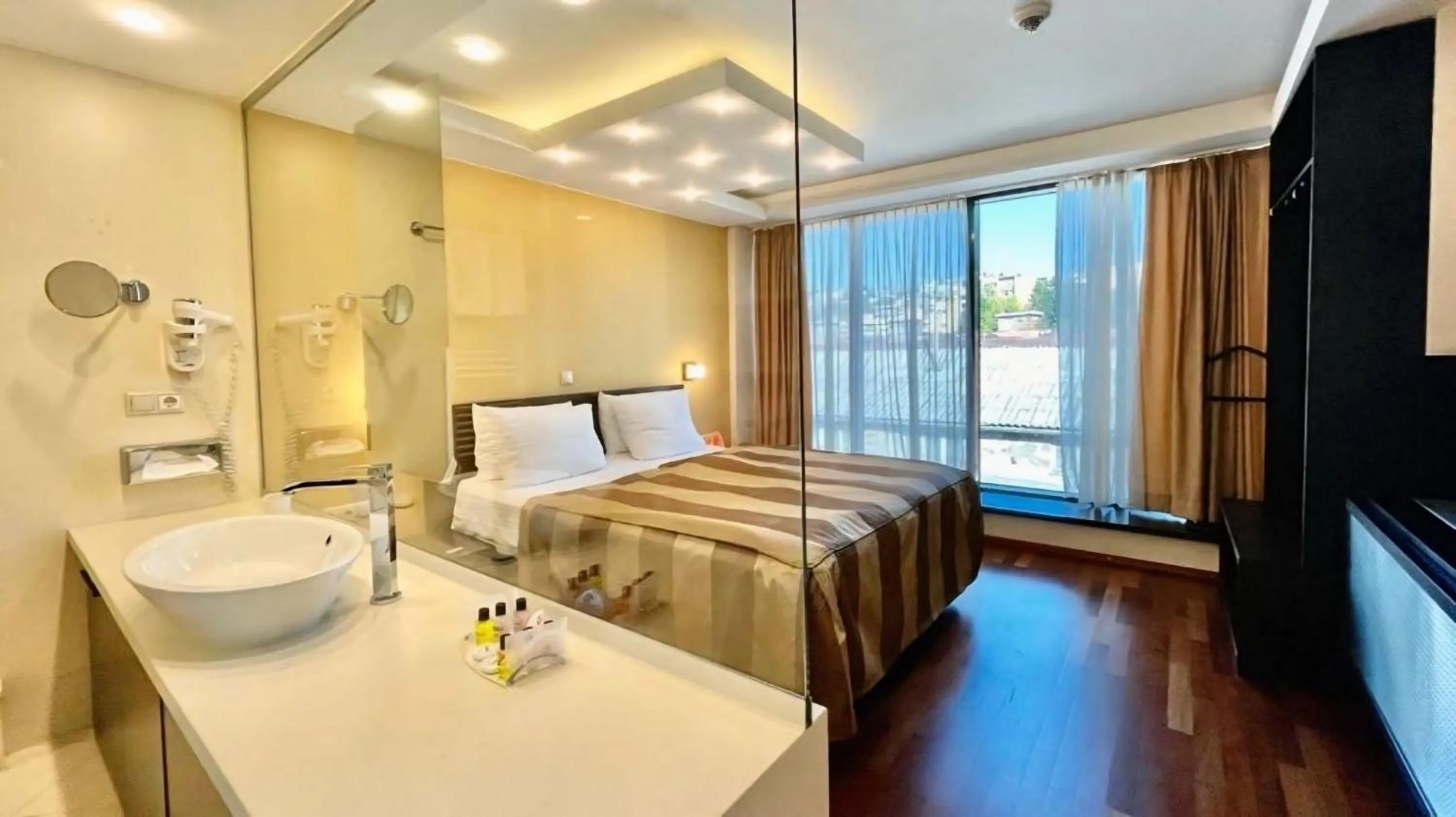 Bed in City Boutique Hotel