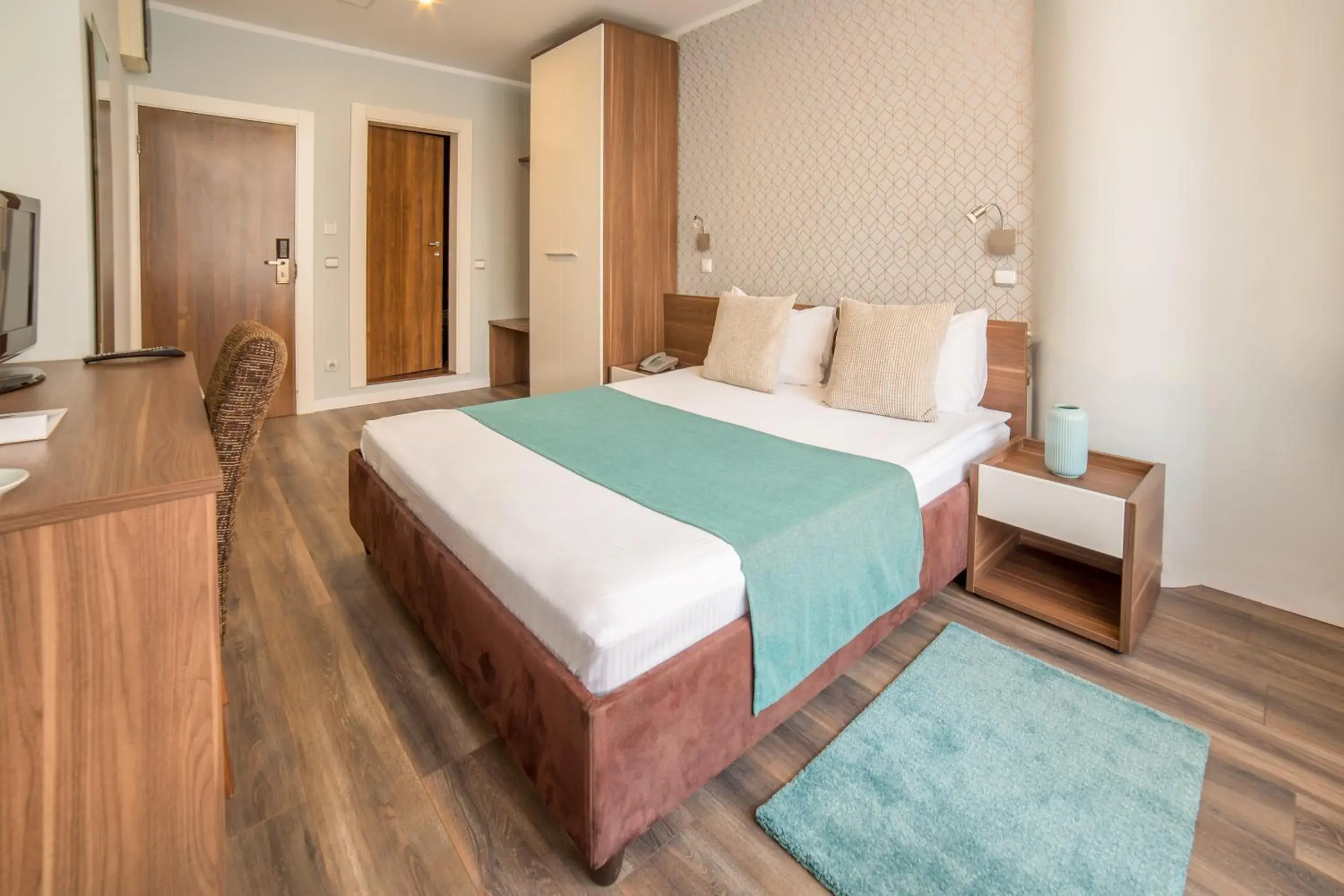 Bed in Balkan Hotel Garni Bed in Balkan Hotel Garni