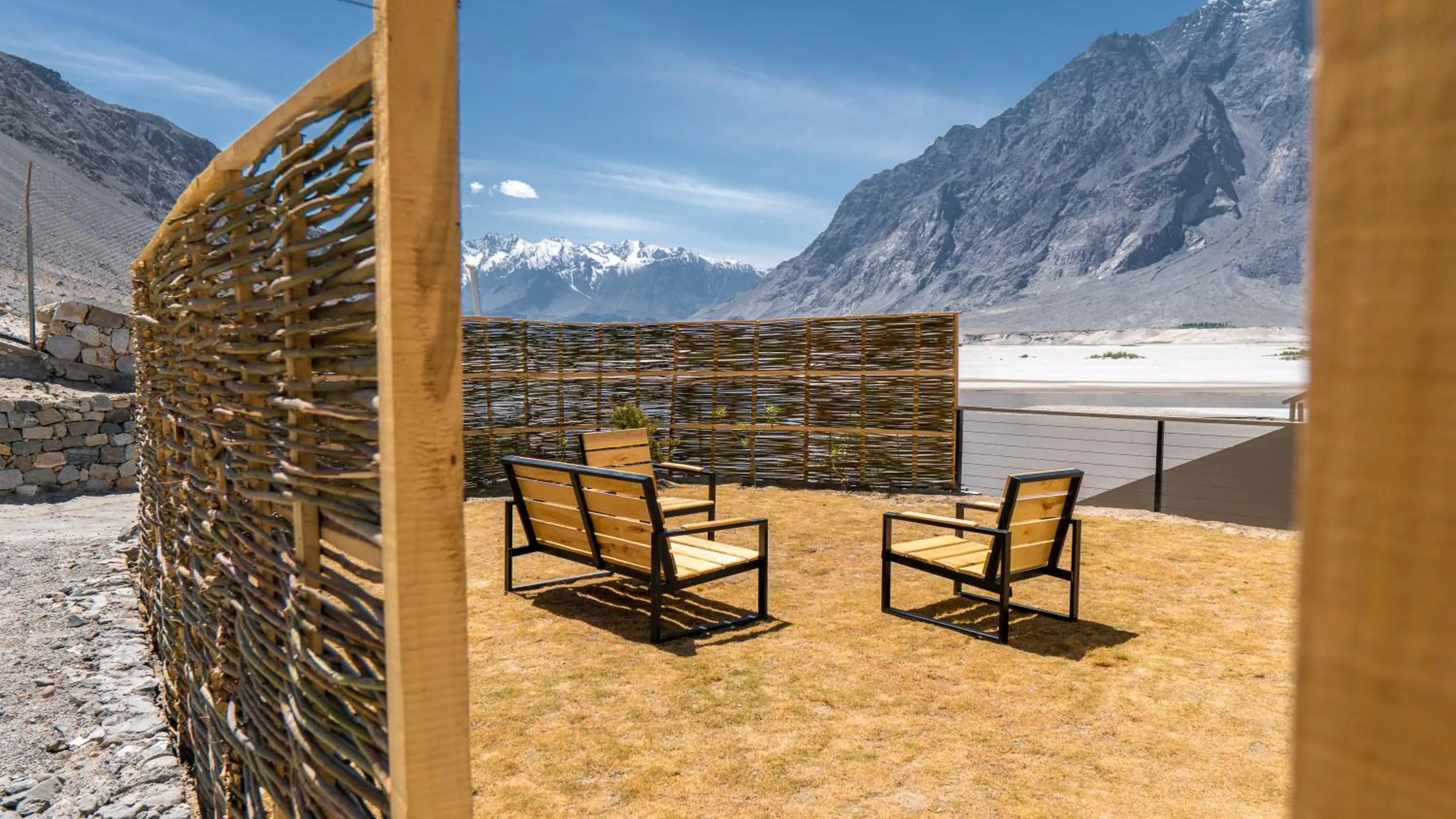 Balcony/Terrace in Khoj Resorts Shigar