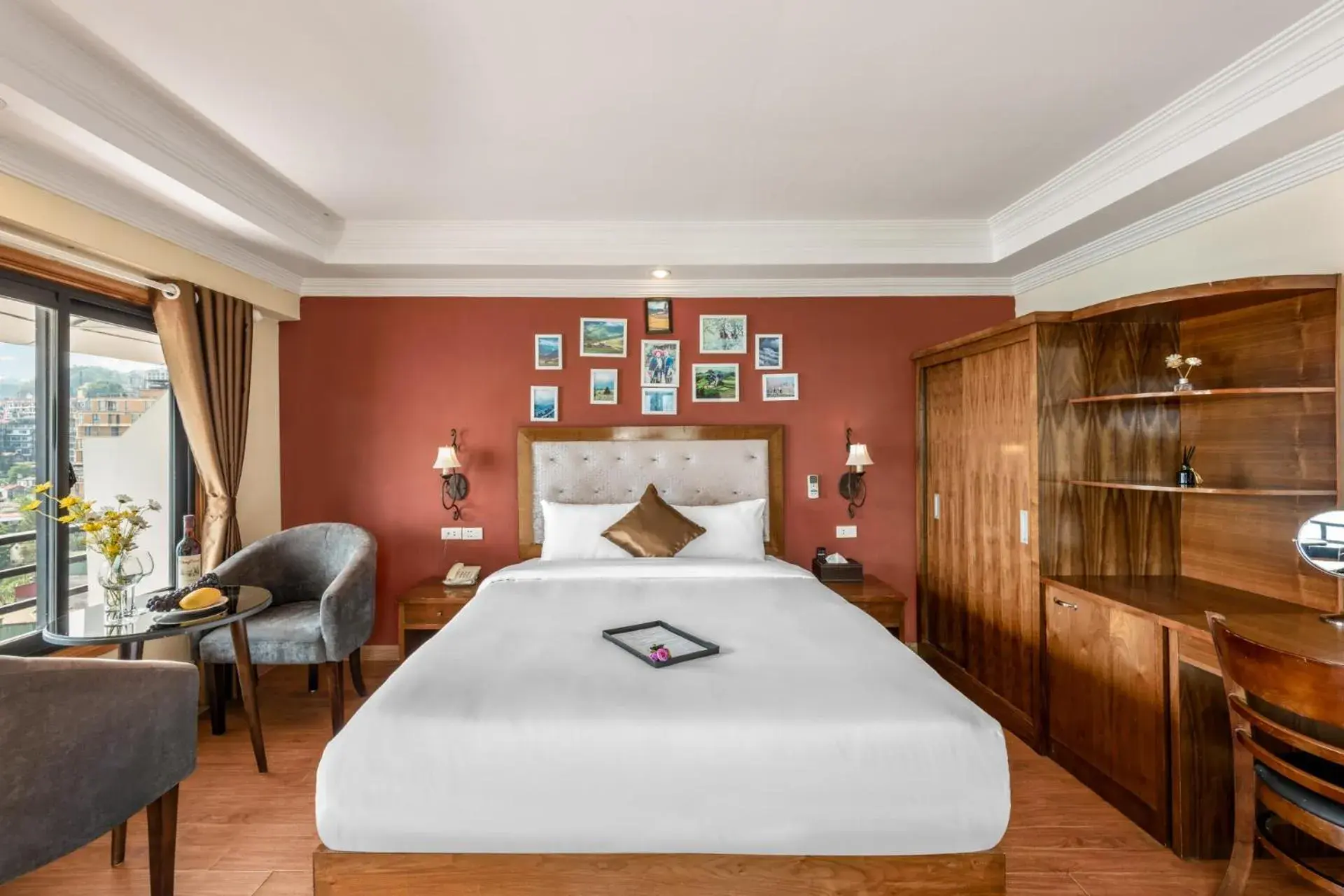 Bed in Tiger Sapa hotel Bed in Tiger Sapa hotel