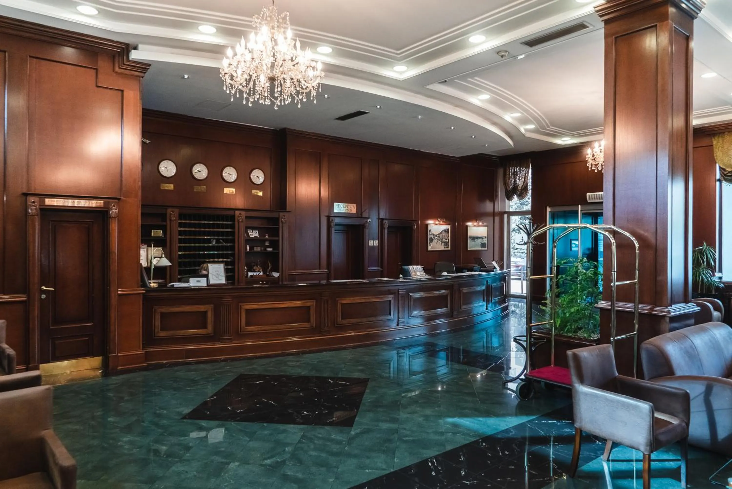 Lobby or reception in Hotel Novi Sad