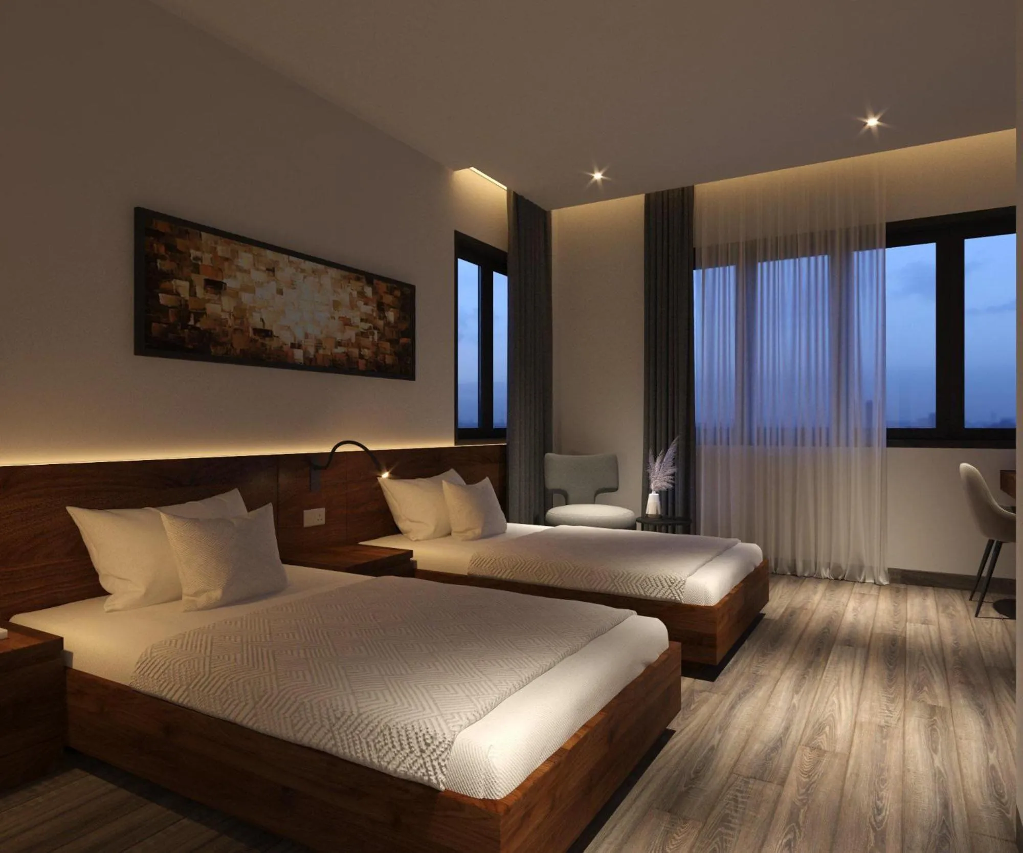 Bed in Hải Âu Hotel