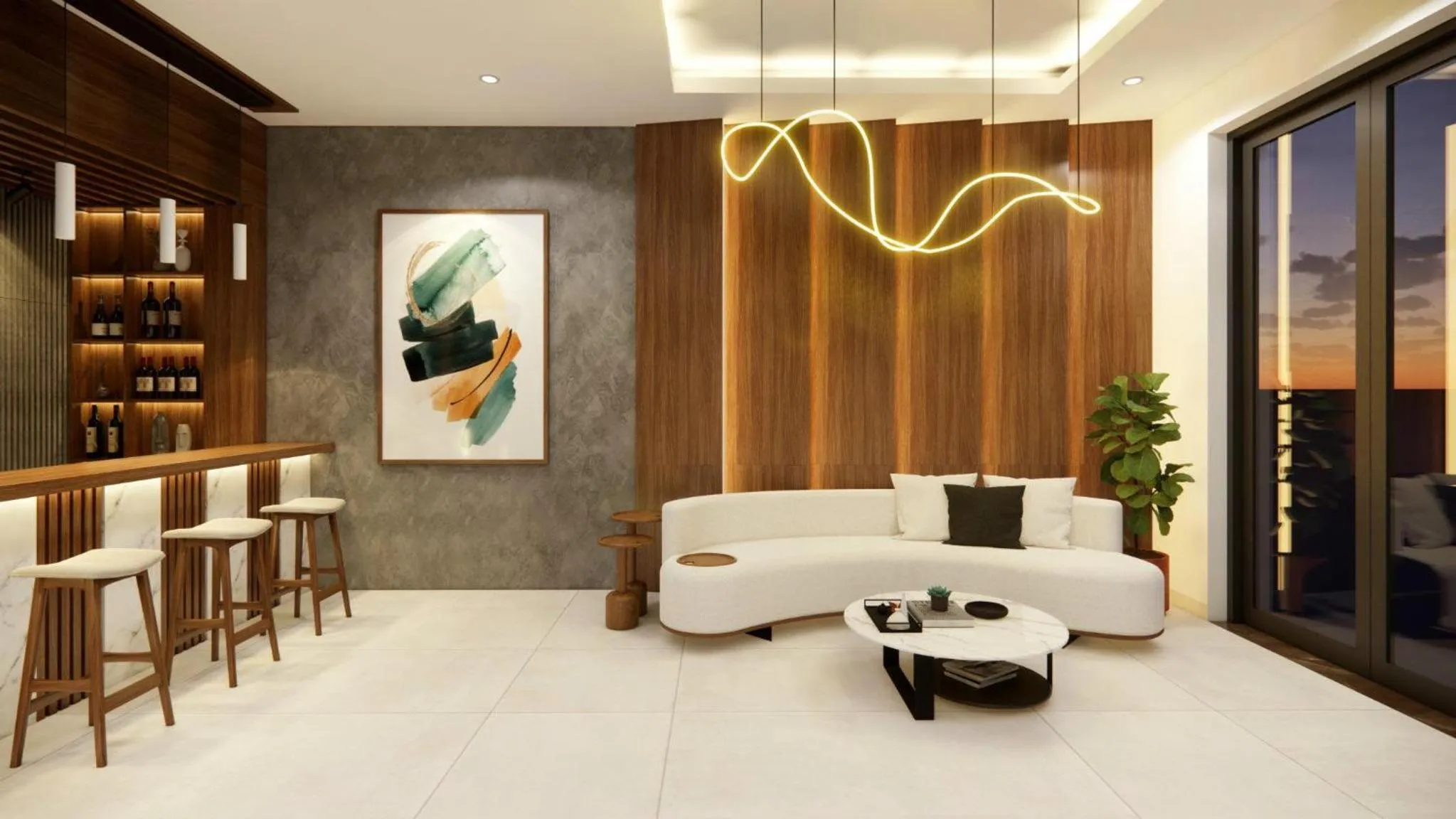 Living room in Hải Âu Hotel