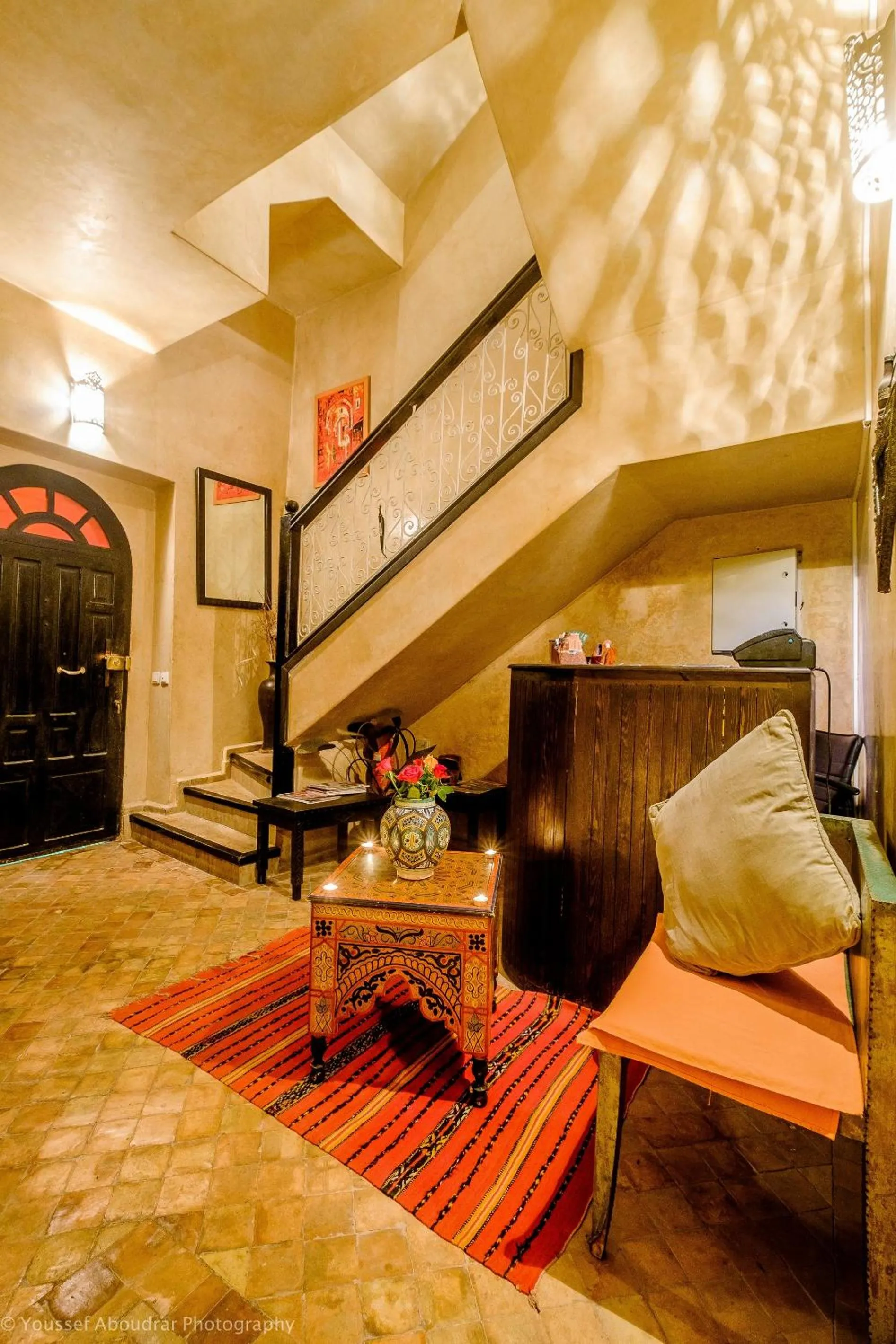 Lobby or reception in RIAD DAR ASSALAMA Terrasse Vue Mer