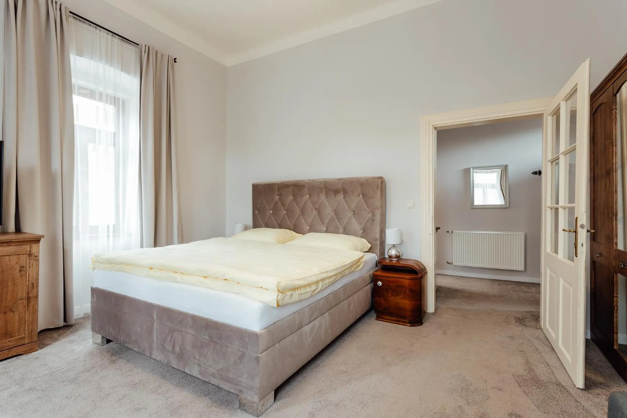Photo of the whole room, Bed in Botanický dvor