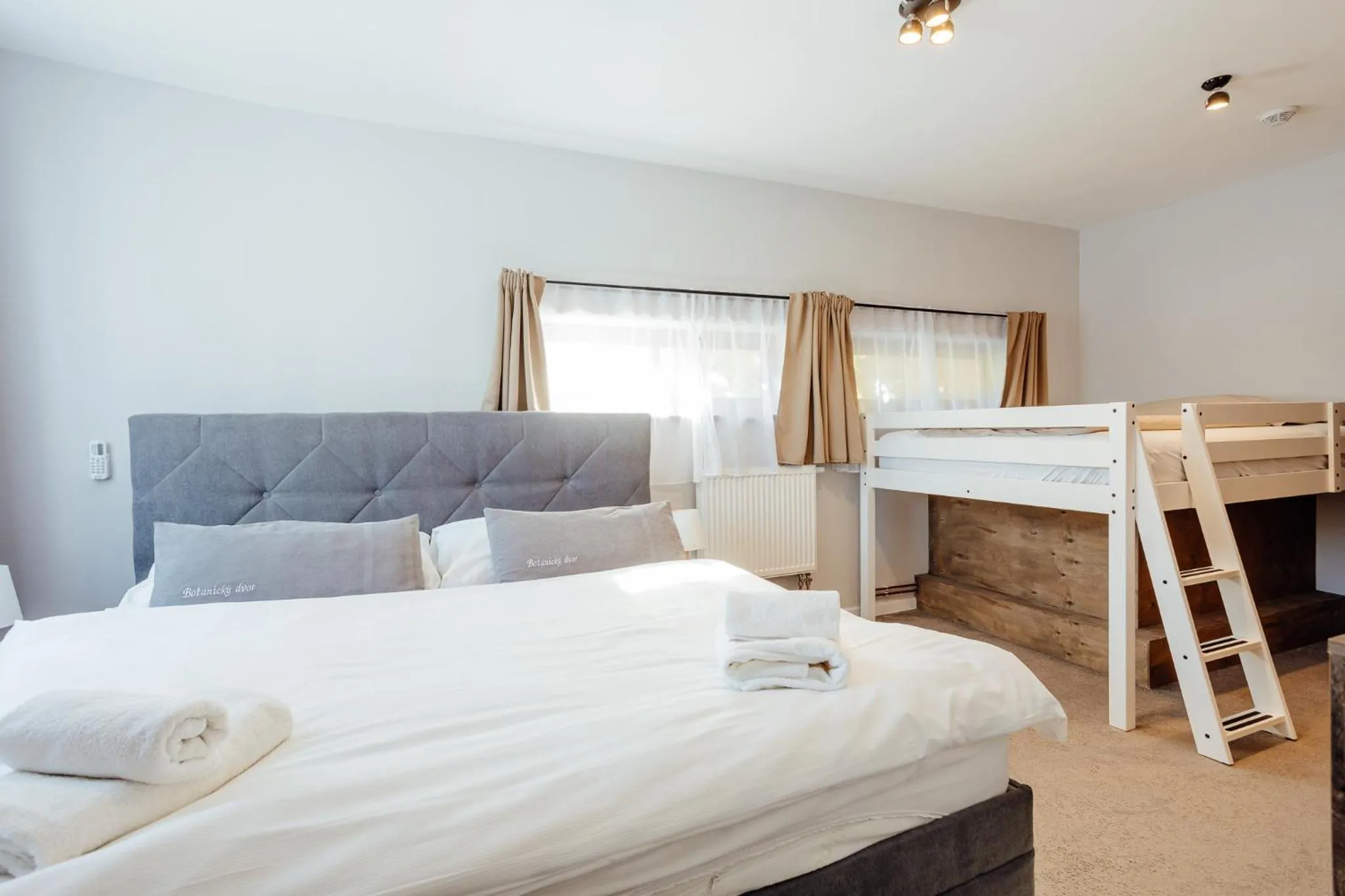 Photo of the whole room, Bed in Botanický dvor