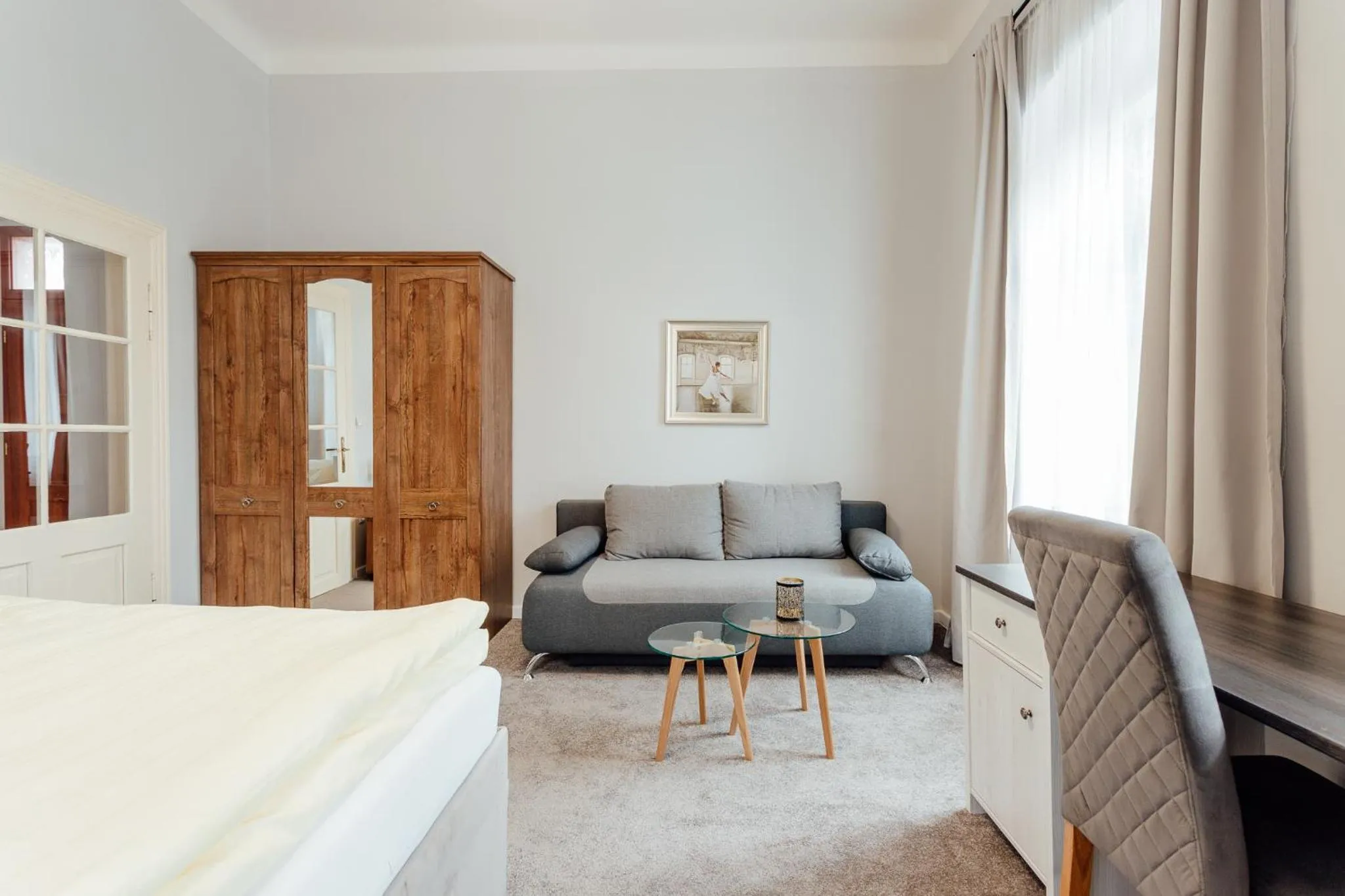 Photo of the whole room, Bed in Botanický dvor