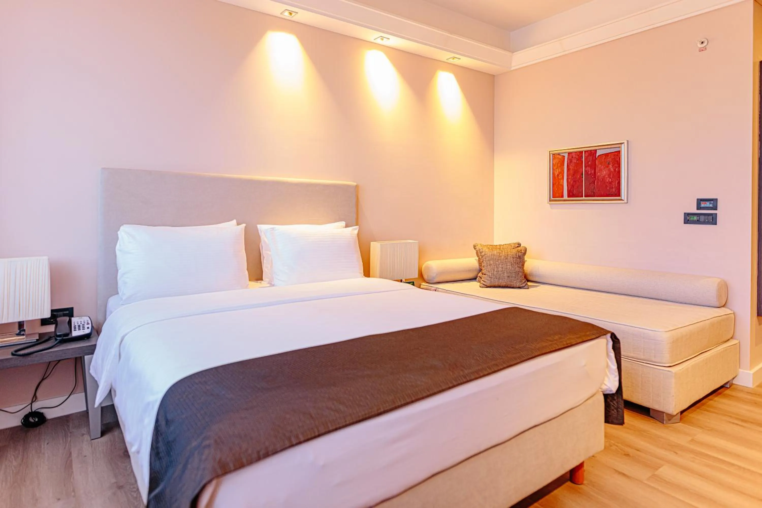 Bed in Holiday Inn Belgrade, an IHG Hotel