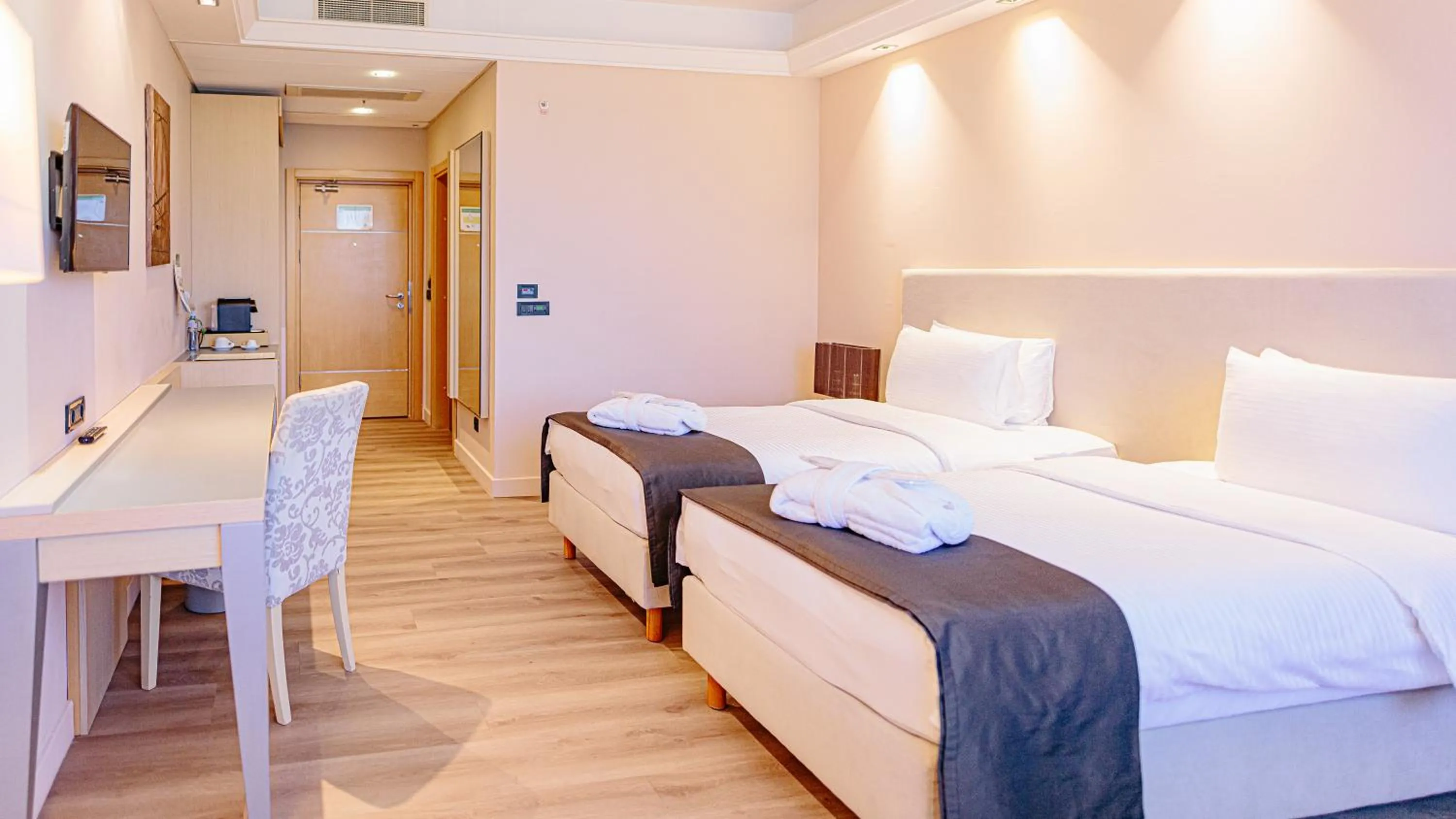 Bed in Holiday Inn Belgrade, an IHG Hotel