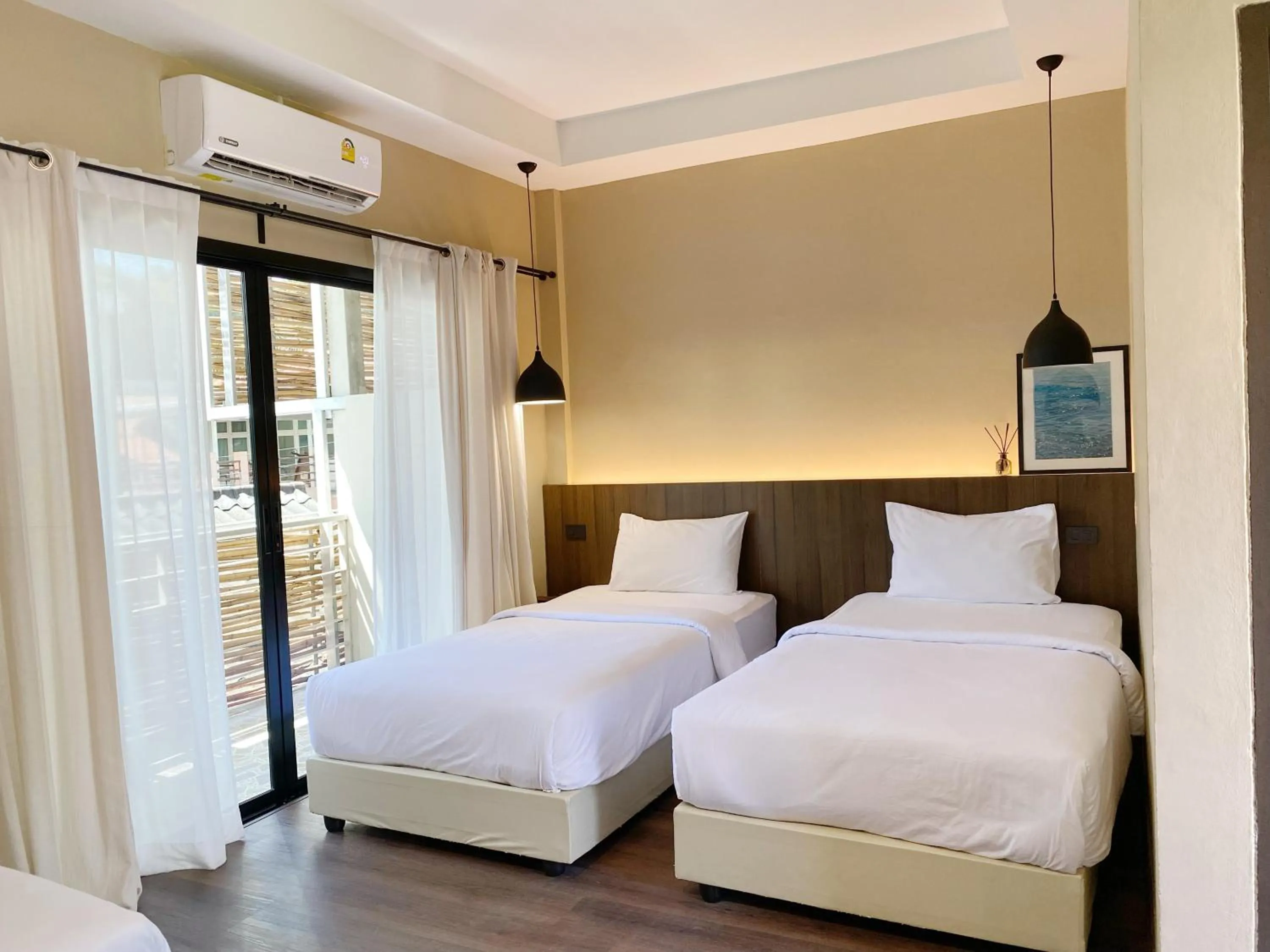 Bed in Suncloud Hotel Koh Samet