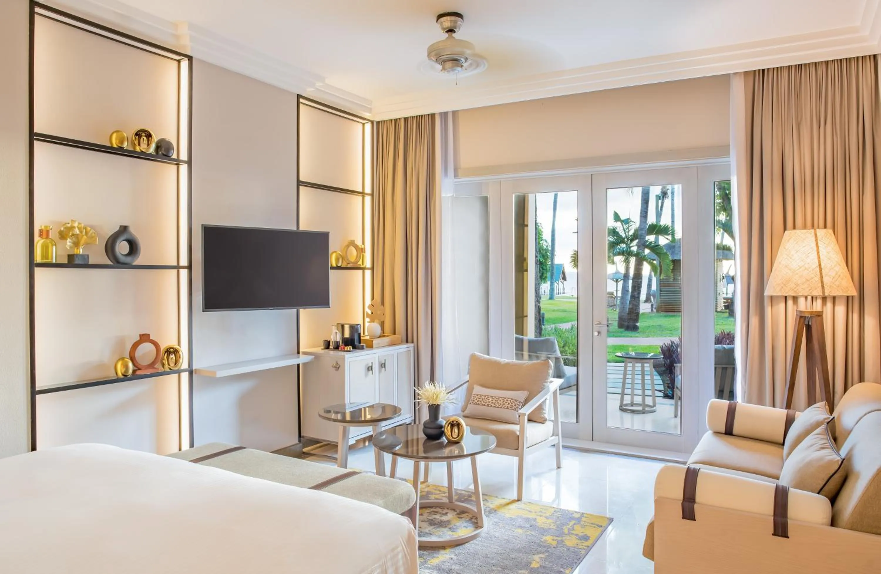 View (from property/room), Bed in InterContinental Mauritius Resort Balaclava Fort by IHG