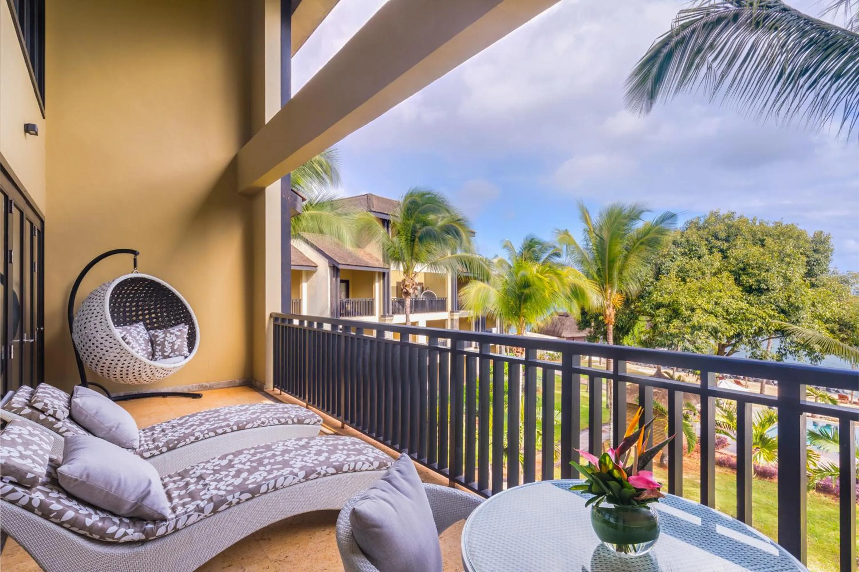 Balcony/Terrace in InterContinental Mauritius Resort Balaclava Fort by IHG