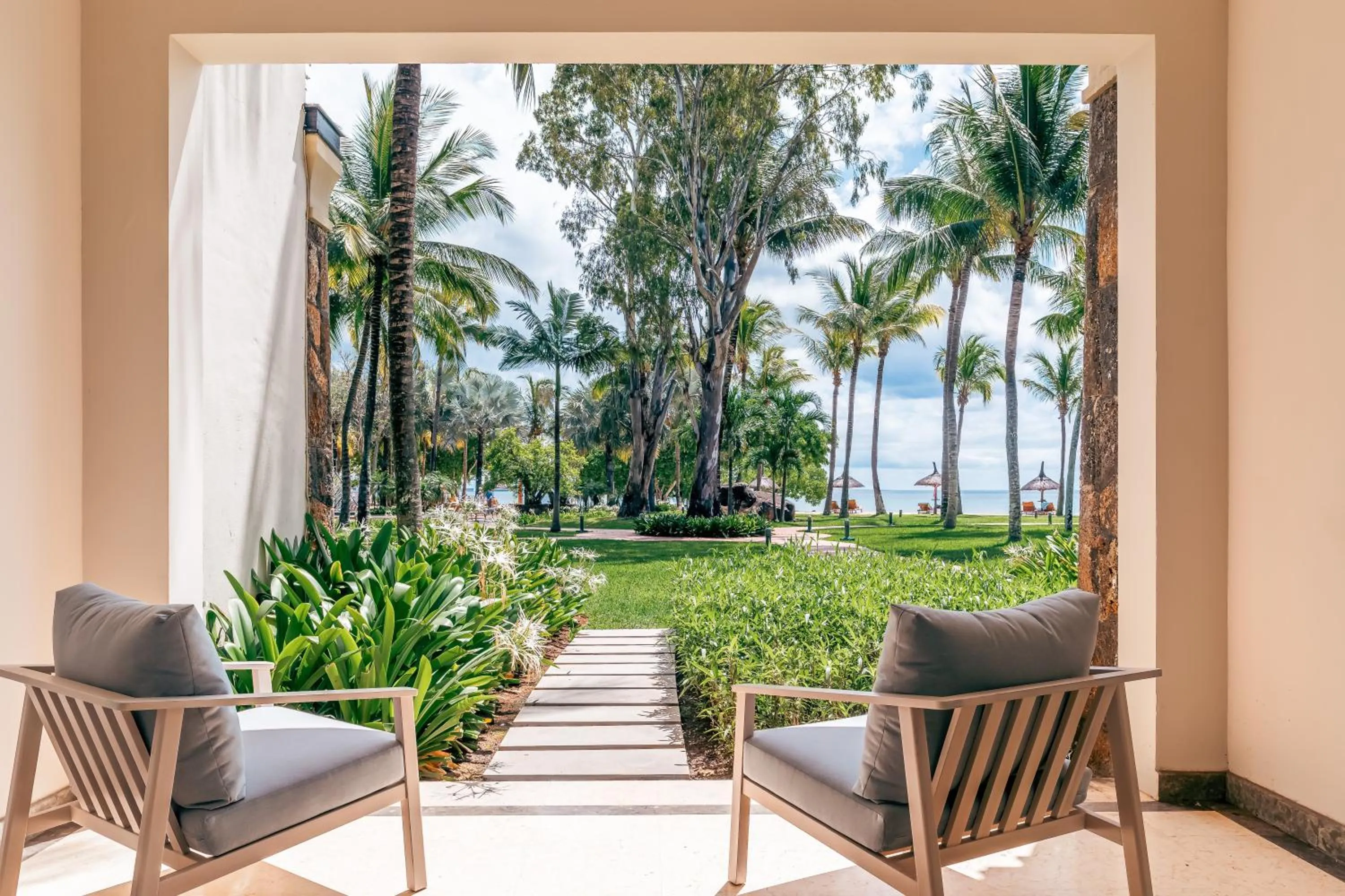 Balcony/Terrace in InterContinental Mauritius Resort Balaclava Fort by IHG