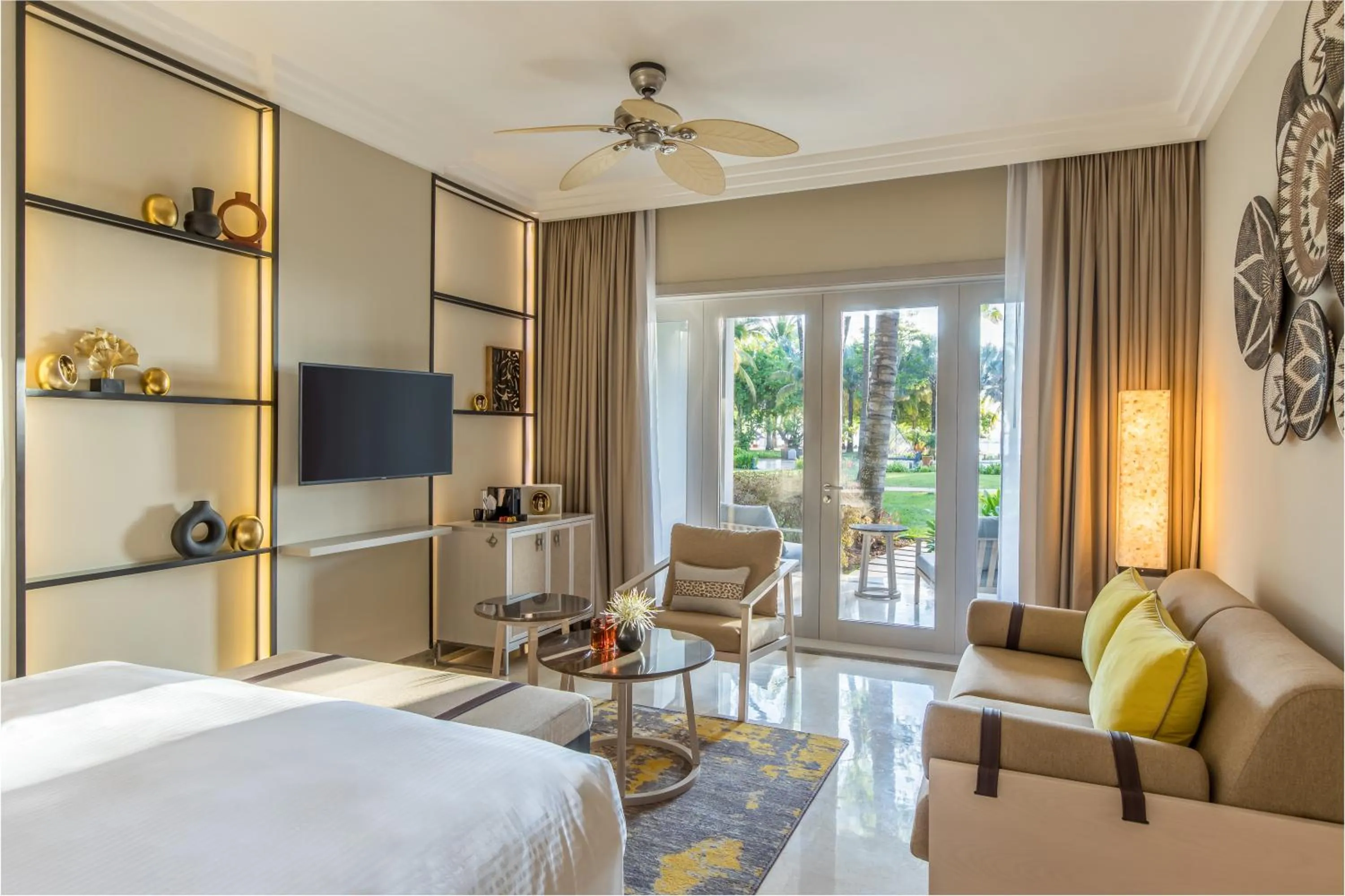 View (from property/room), Bed in InterContinental Mauritius Resort Balaclava Fort by IHG