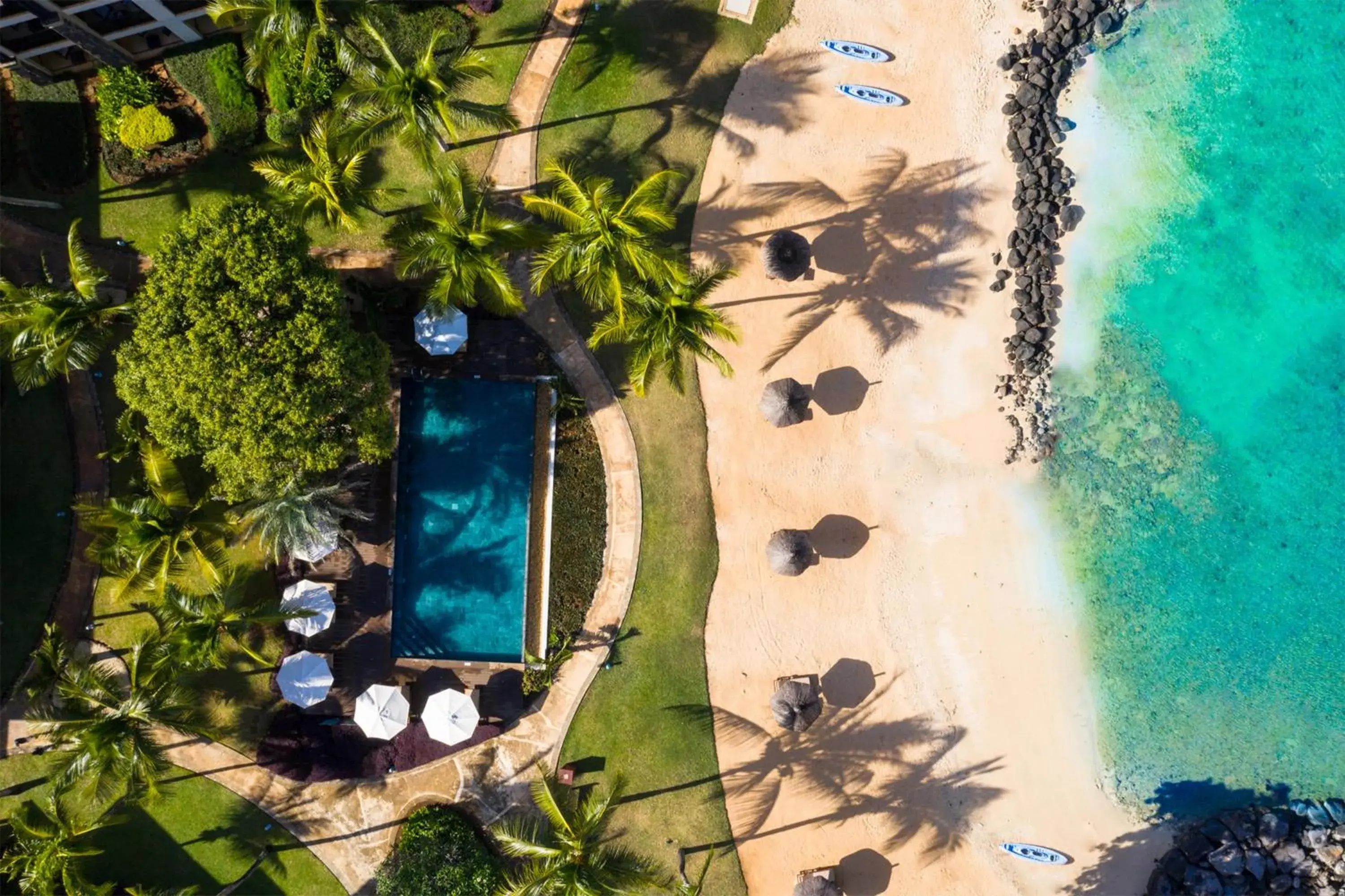 Swimming pool in InterContinental Mauritius Resort Balaclava Fort by IHG Swimming pool in InterContinental Mauritius Resort Balaclava Fort by IHG