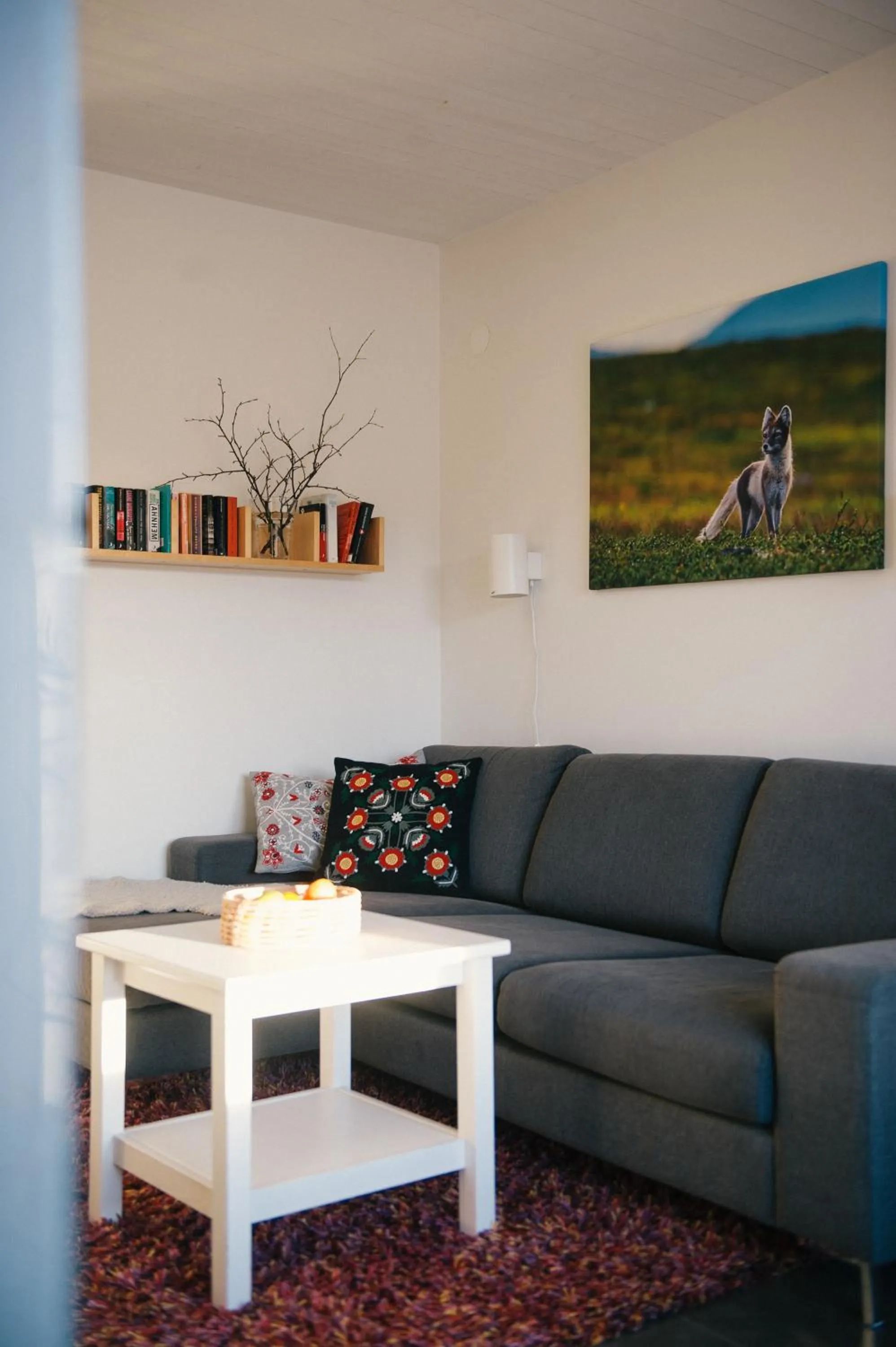 Seating area in Fjällfrid stugby