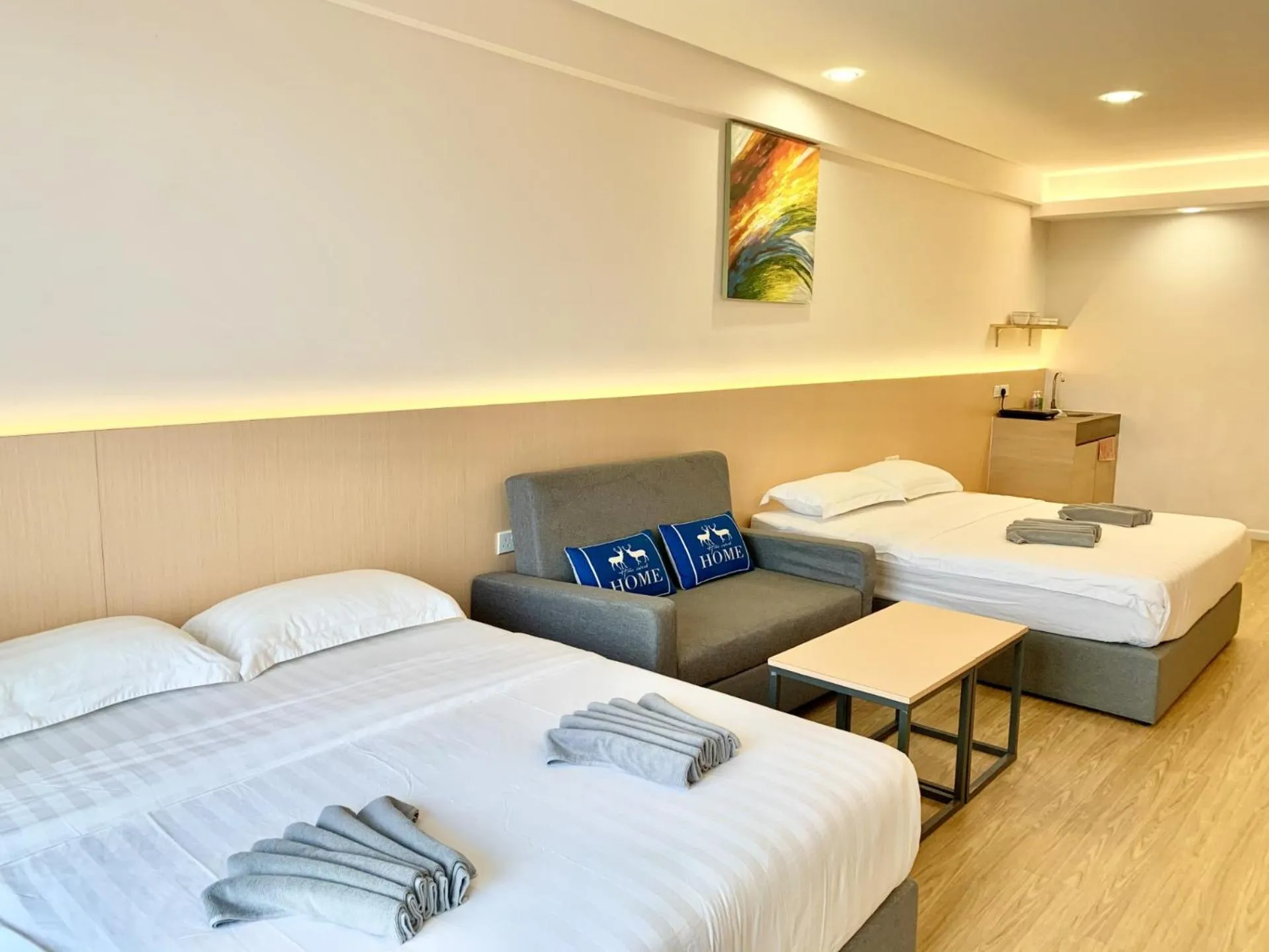 Bedroom, Bed in Deco Home @ Aru Suites