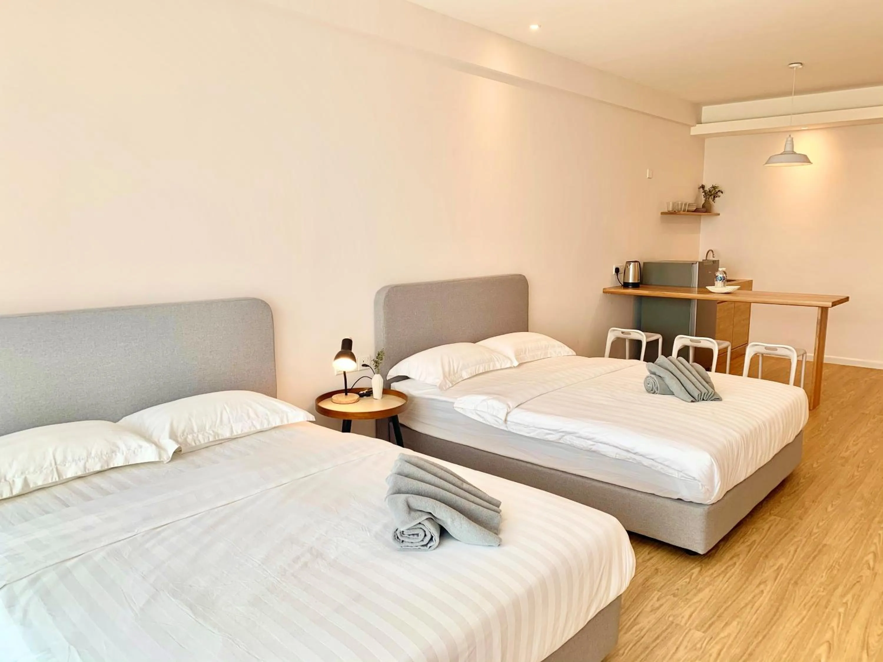 Bedroom, Bed in Deco Home @ Aru Suites