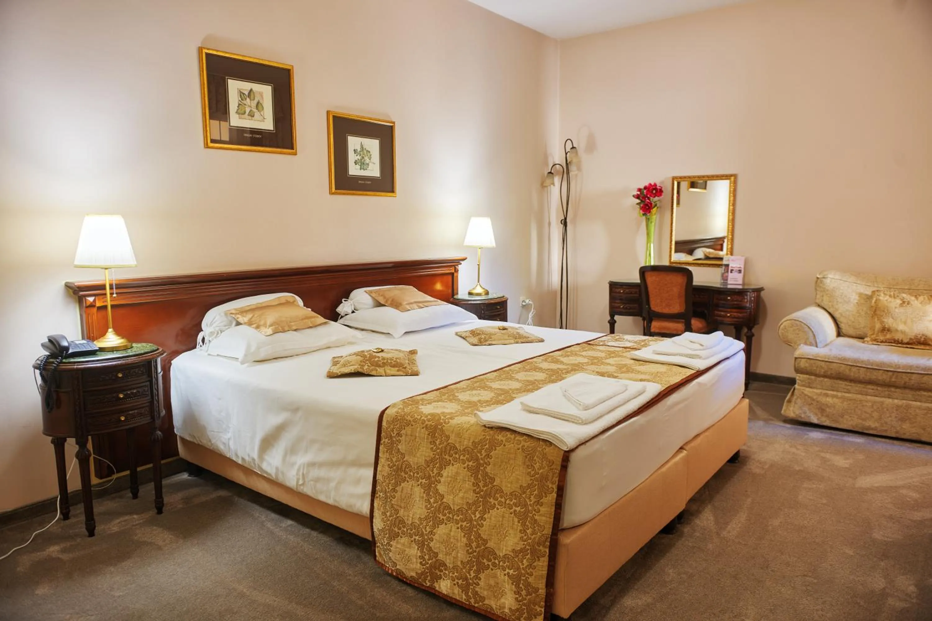 Bed in Garni Hotel Andric