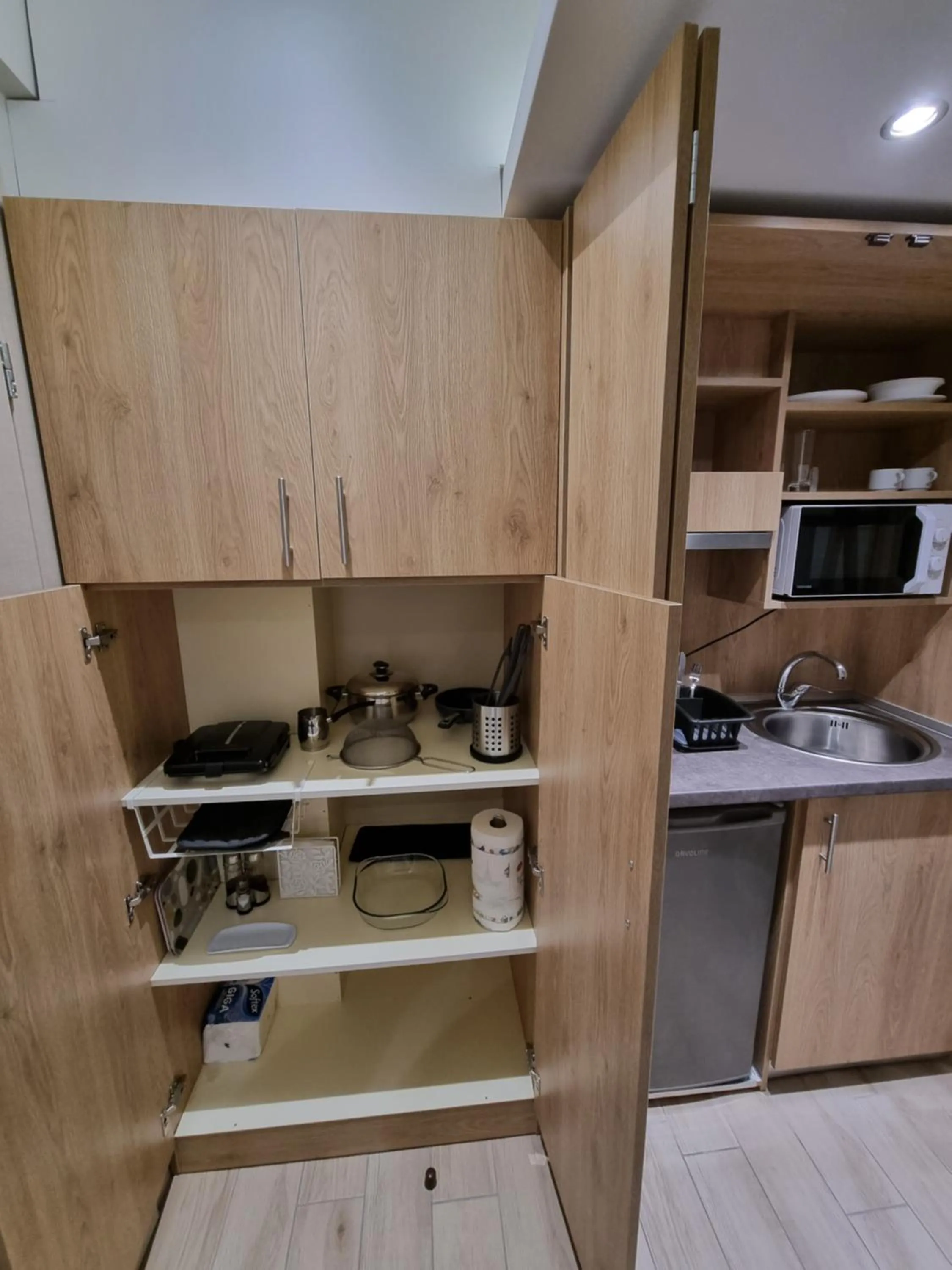 Kitchen or kitchenette in Xanthi Studio Apartments
