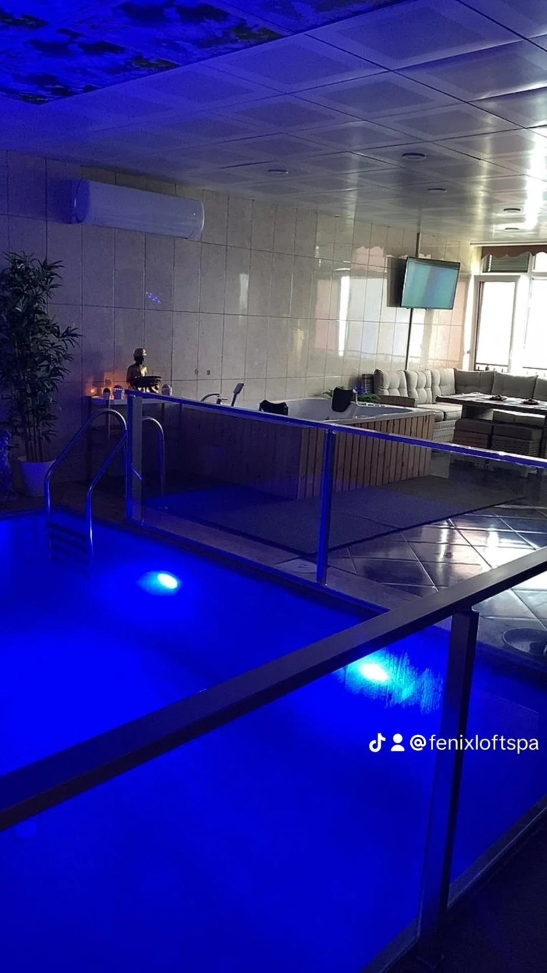 Pool view in Fenix loft
