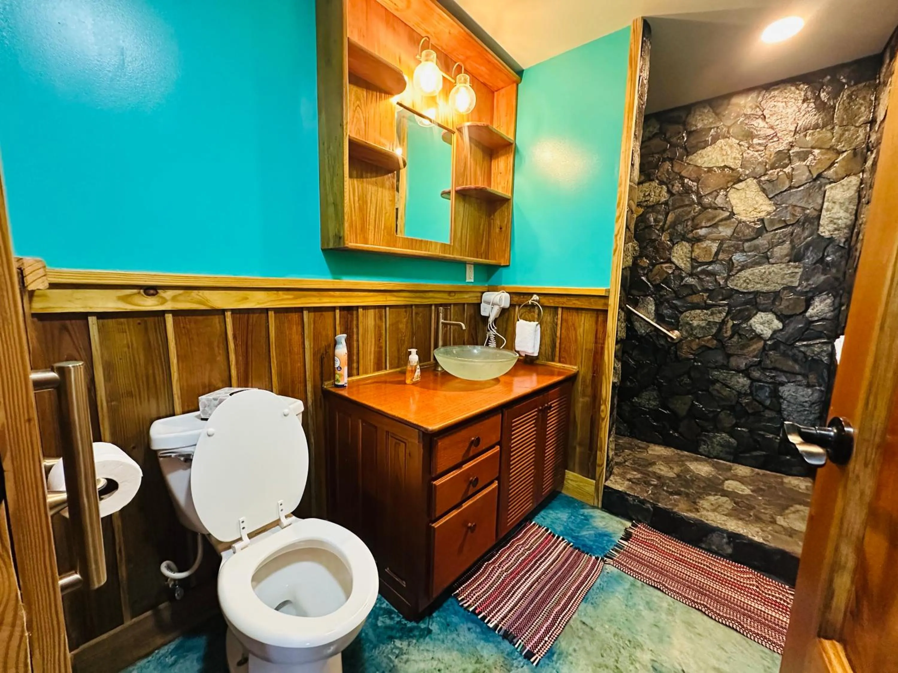 Toilet in Howler Landing Vacation Rental