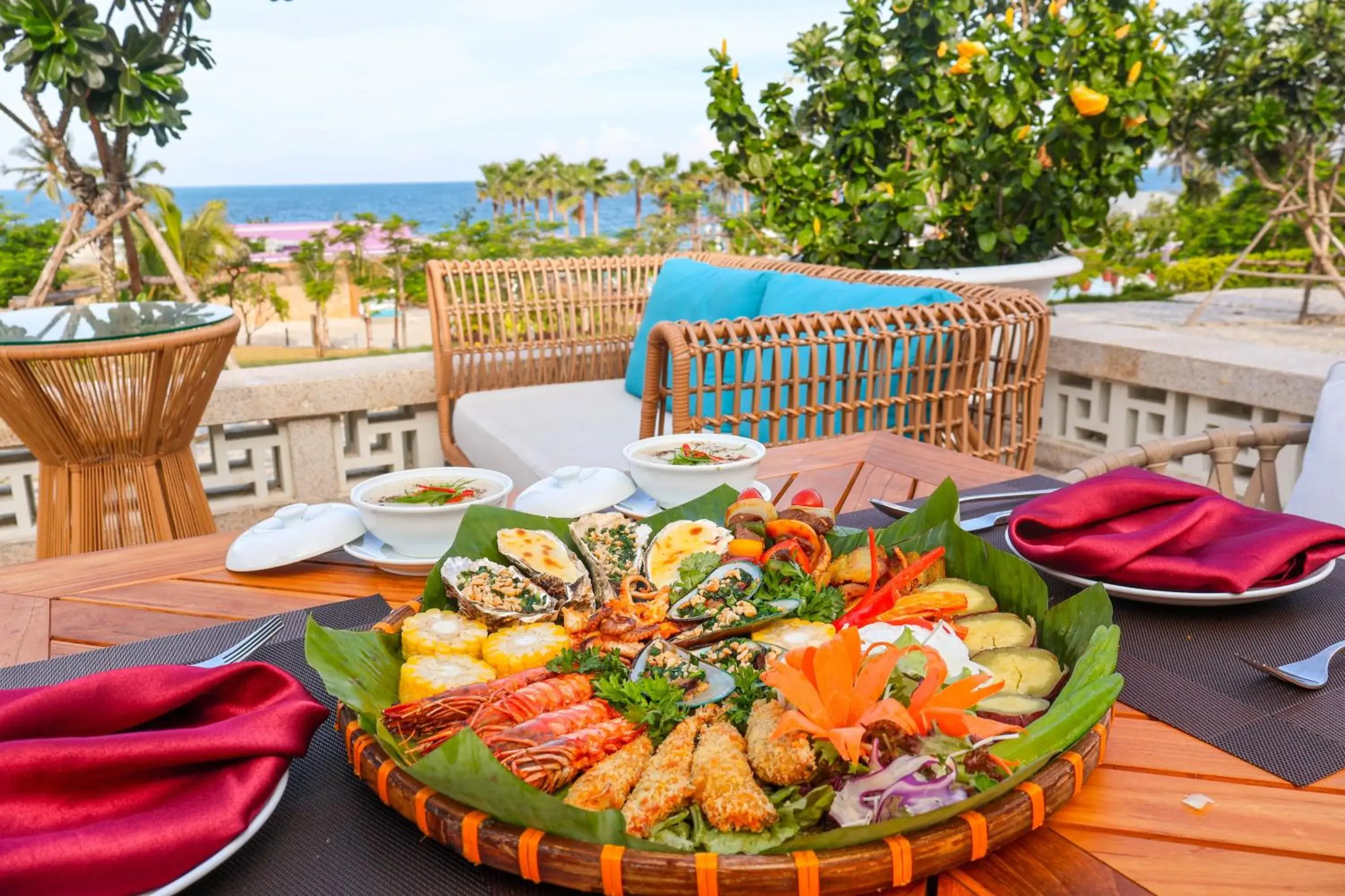 Food and drinks in TTC Van Phong Bay Resort - Himalaya Sauna & Steam Retreat Included Food and drinks in TTC Van Phong Bay Resort - Himalaya Sauna & Steam Retreat Included