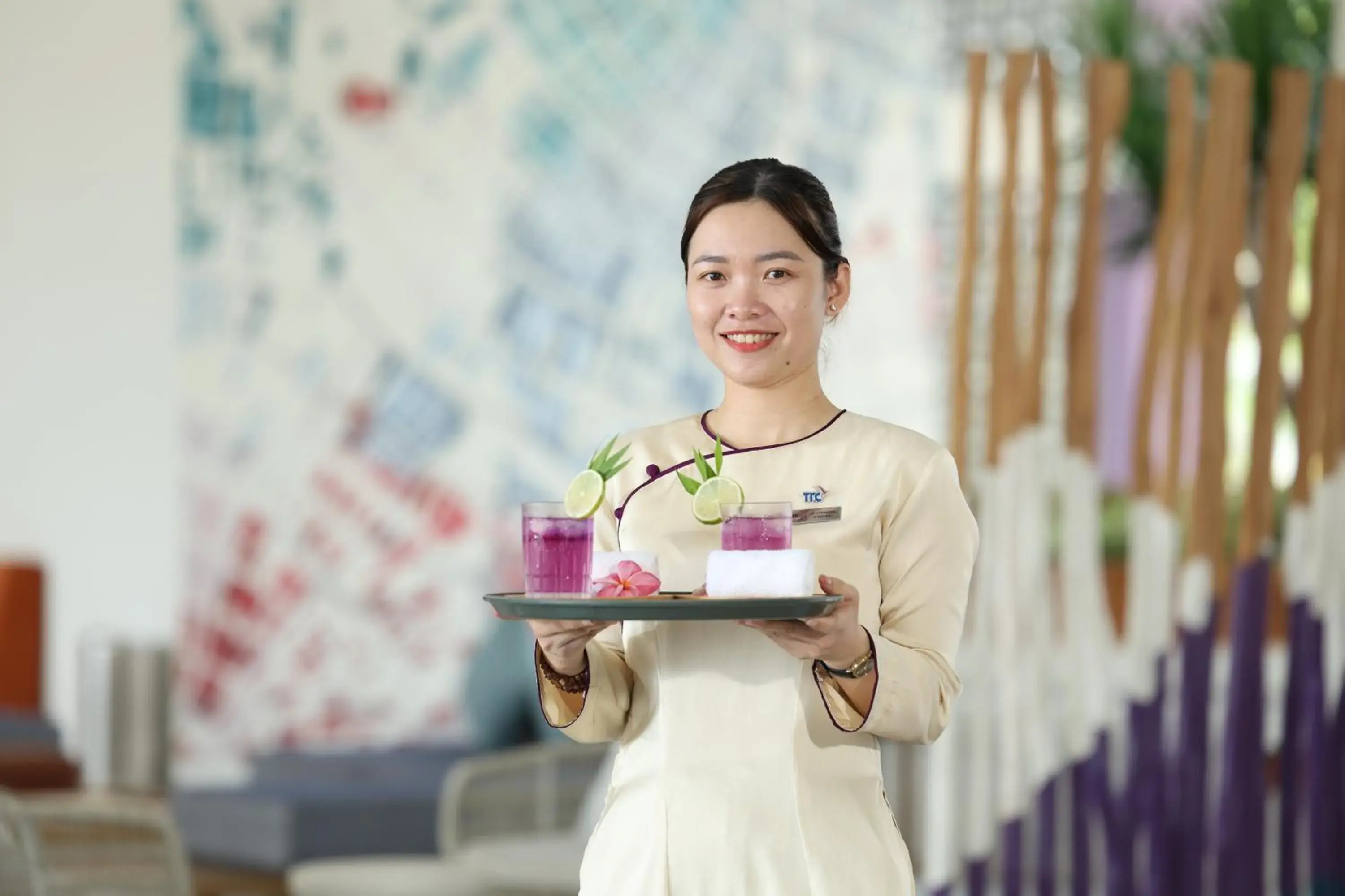 Lobby or reception in TTC Van Phong Bay Resort - Himalaya Sauna & Steam Retreat Included Lobby or reception in TTC Van Phong Bay Resort - Himalaya Sauna & Steam Retreat Included