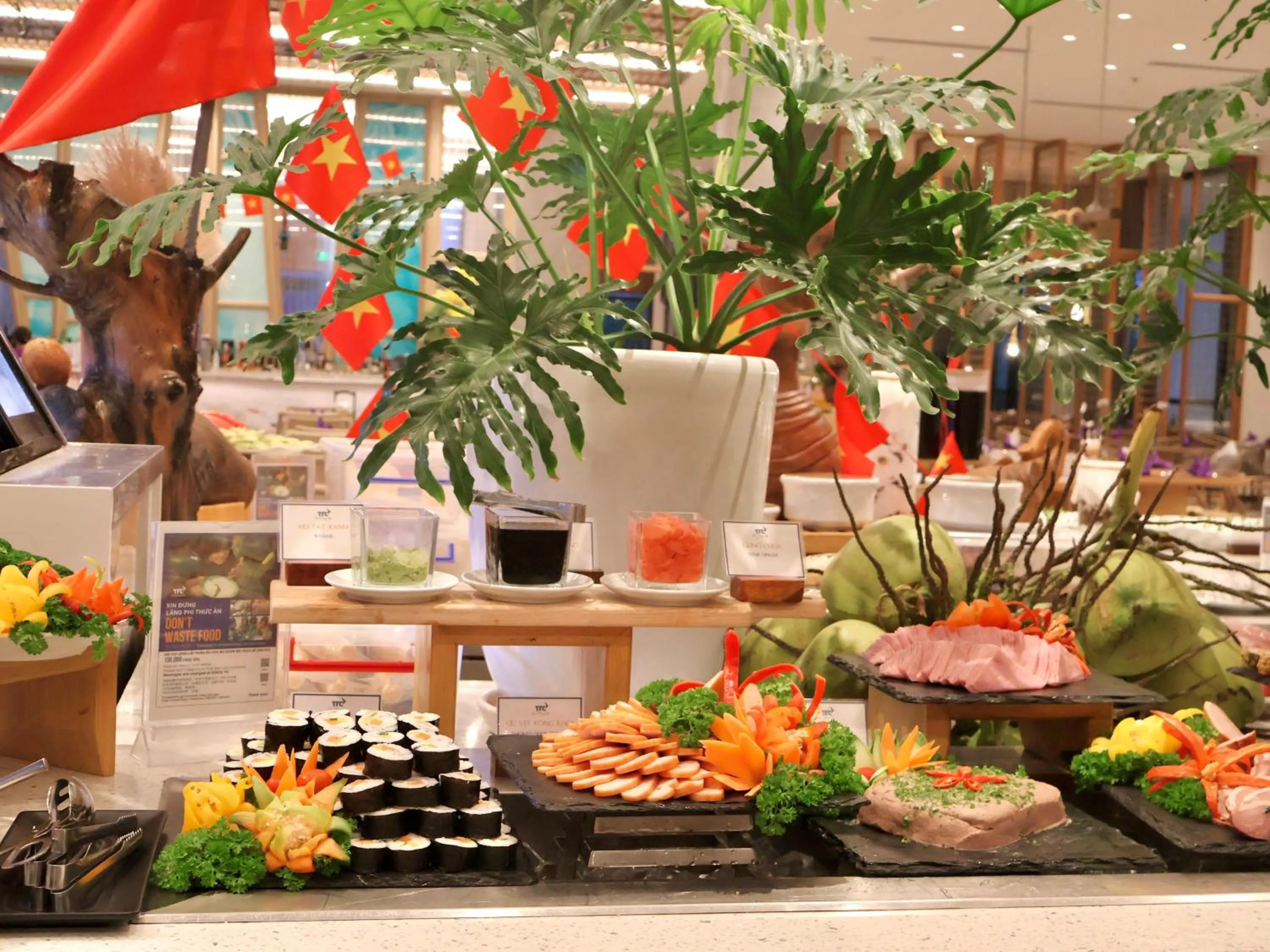 Food and drinks in TTC Van Phong Bay Resort - Himalaya Sauna & Steam Retreat Included