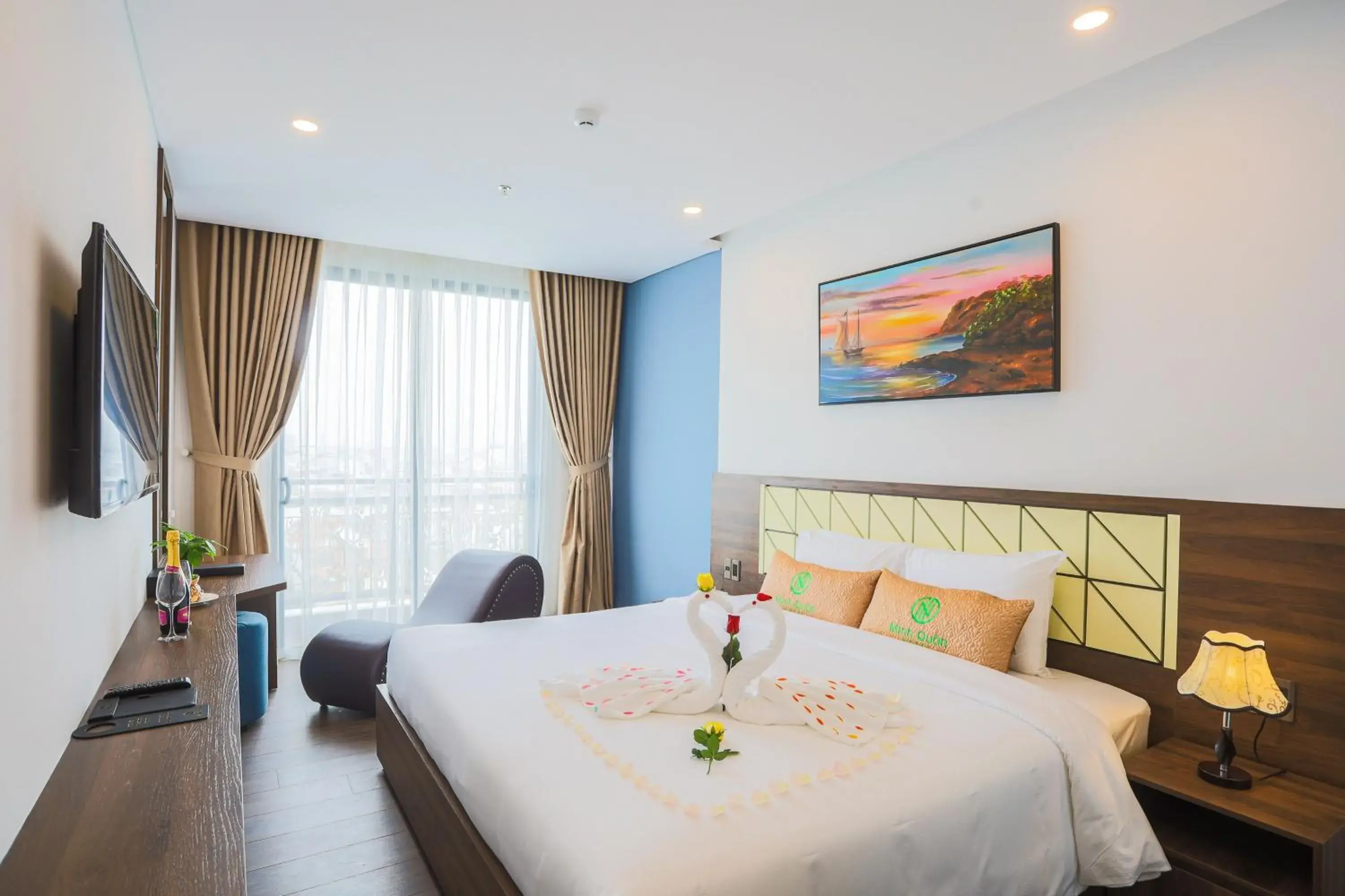 Bed in Minh Quan Hotel - Da Nang Center By HOS Bed in Minh Quan Hotel - Da Nang Center By HOS