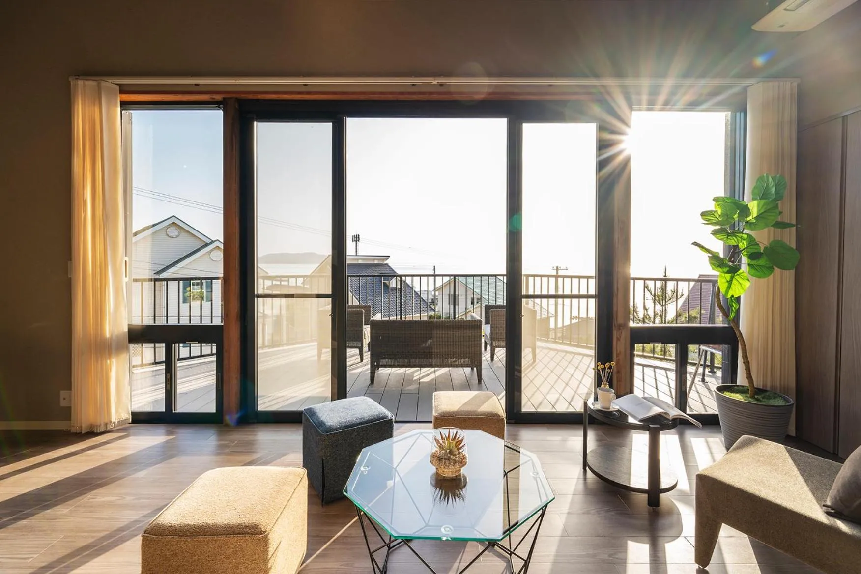Living room in Goshikihama Villa